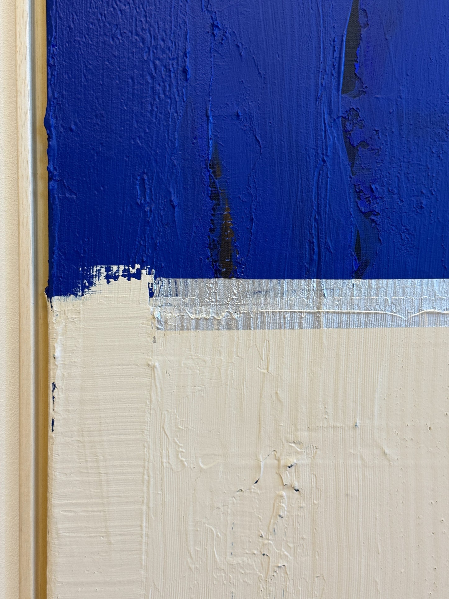 Abstraktes Bild - "Zyklus BLAU" 100 x 140 cm