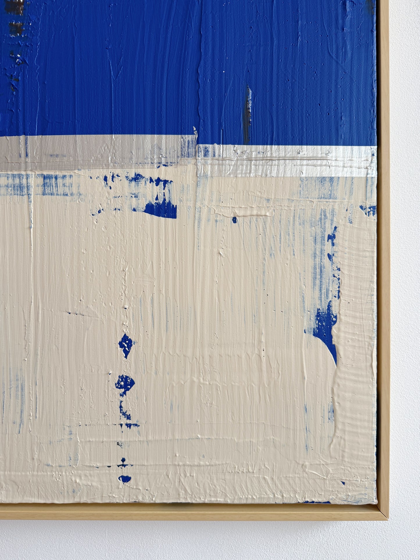 Abstraktes Bild - "Zyklus BLAU" 80 x 80 cm