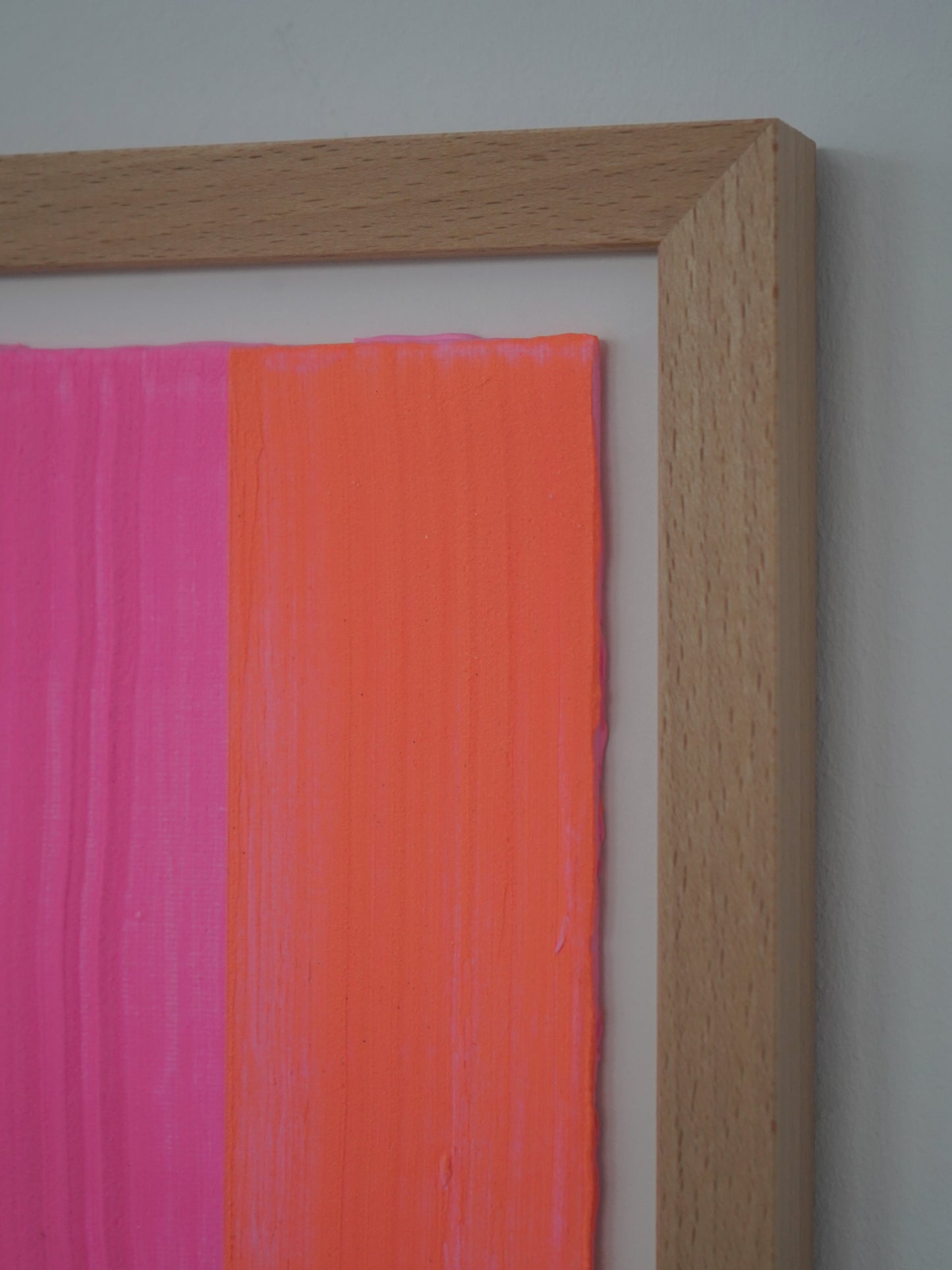 Mikro-Leinwand - Pink/Orange - 13 x 18 cm