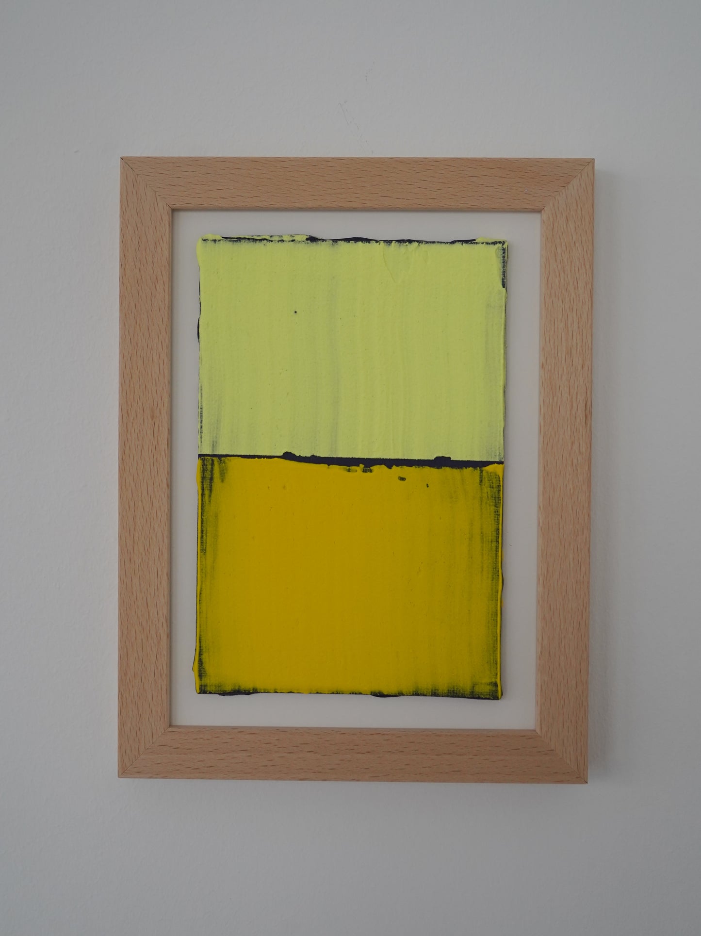 Mikro-Leinwand - Gelbtöne - 13 x 18 cm