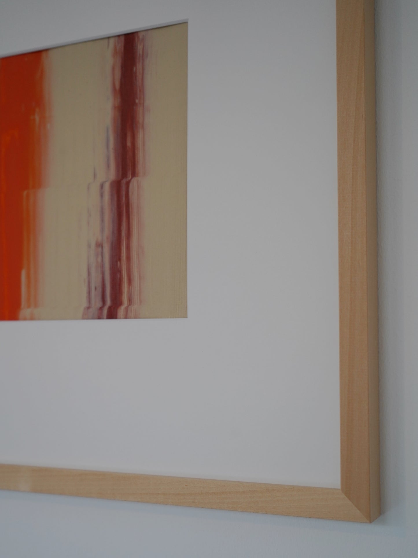 Framed "AURA" - Rust/Orange