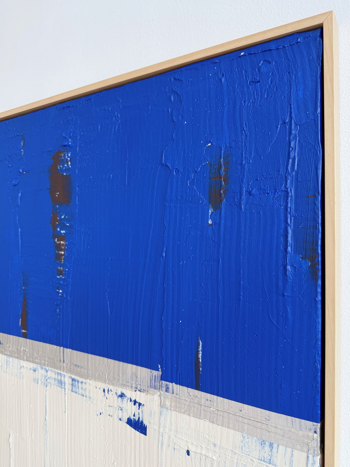 Abstraktes Bild - "Zyklus BLAU" 80 x 80 cm