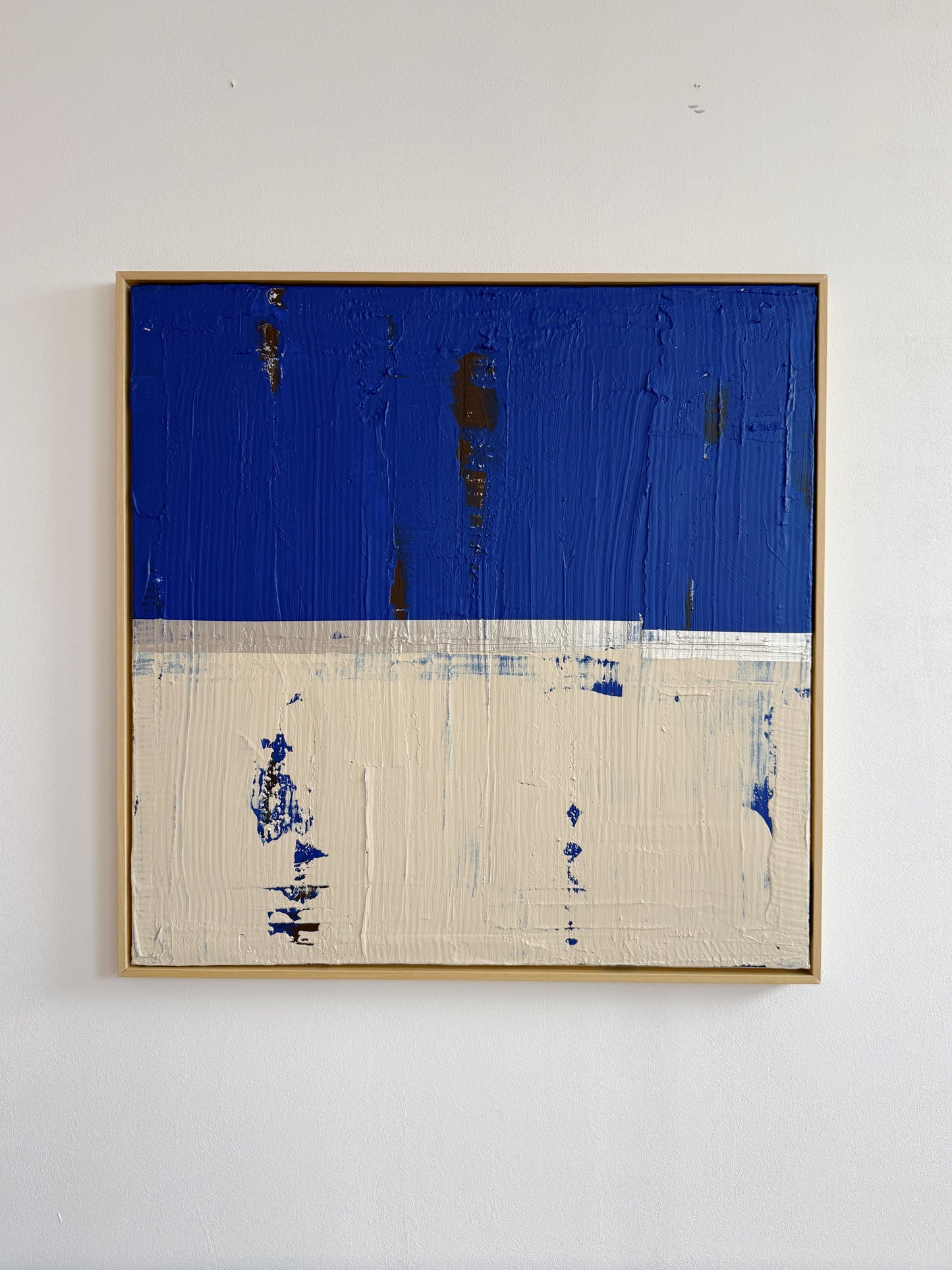 Abstraktes Bild - "Zyklus BLAU" 80 x 80 cm