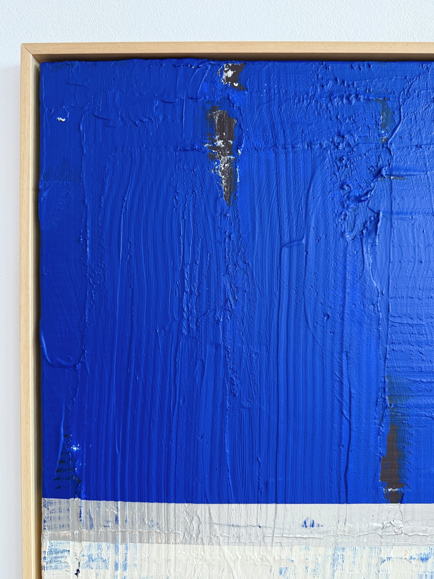 Abstraktes Bild - "Zyklus BLAU" 80 x 80 cm