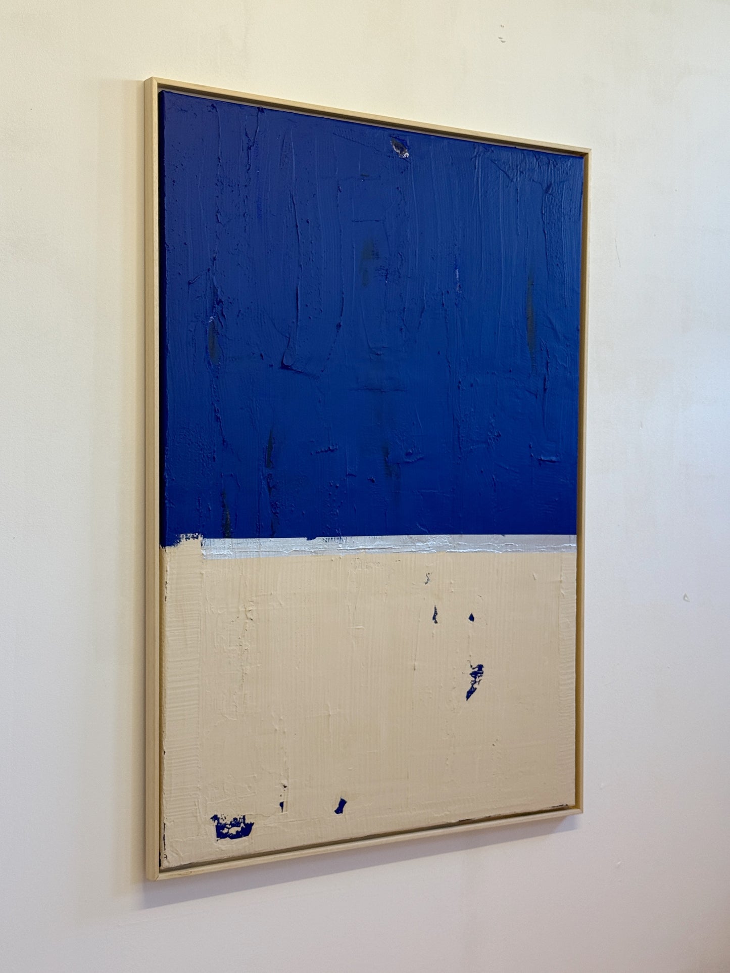Abstraktes Bild - "Zyklus BLAU" 100 x 140 cm