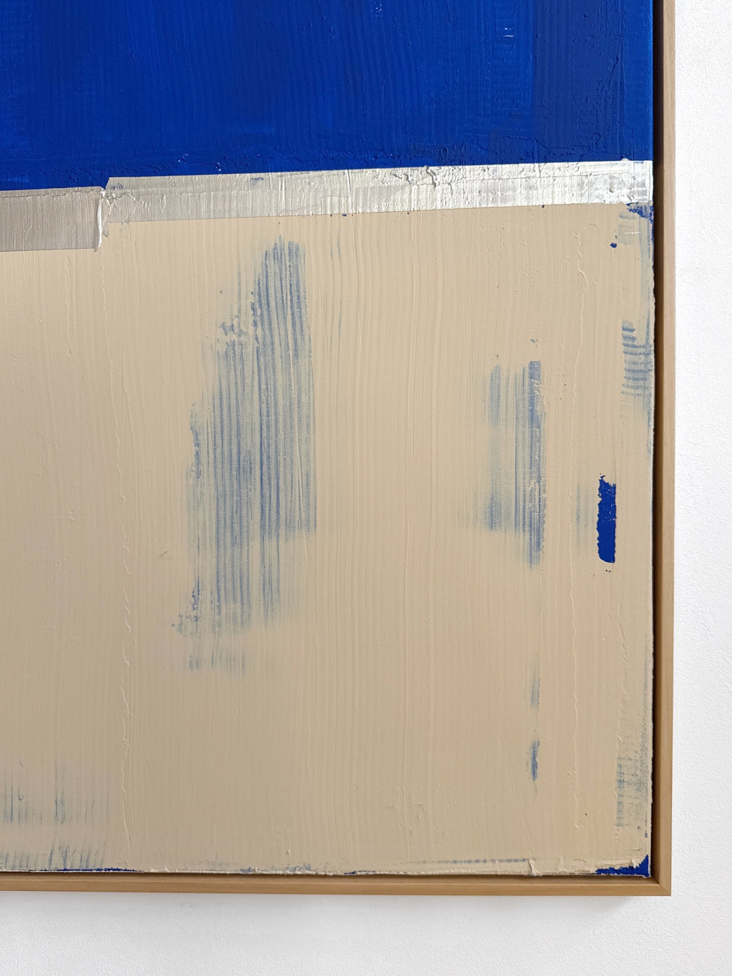 Abstraktes Bild - "Zyklus" Blau 120 x 120 cm