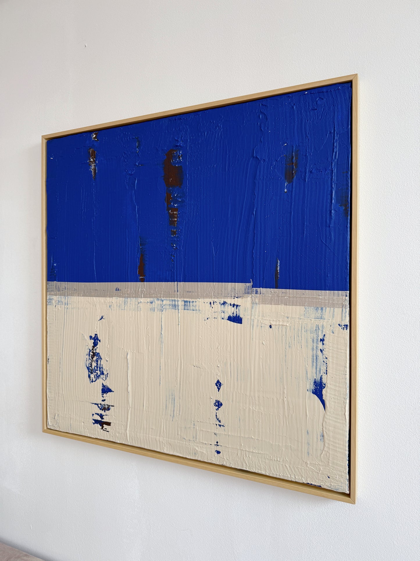 Abstraktes Bild - "Zyklus BLAU" 80 x 80 cm