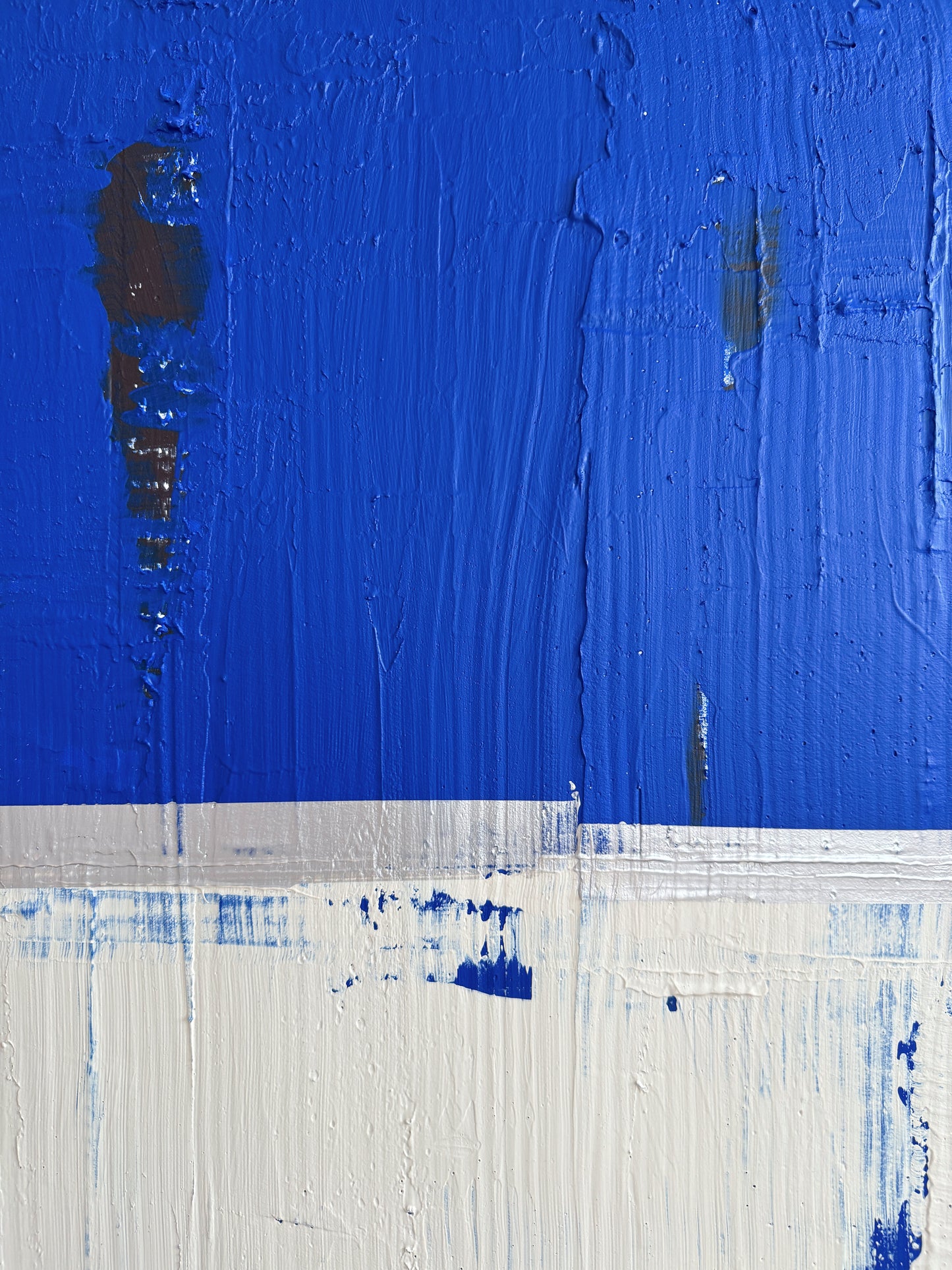 Abstraktes Bild - "Zyklus BLAU" 80 x 80 cm