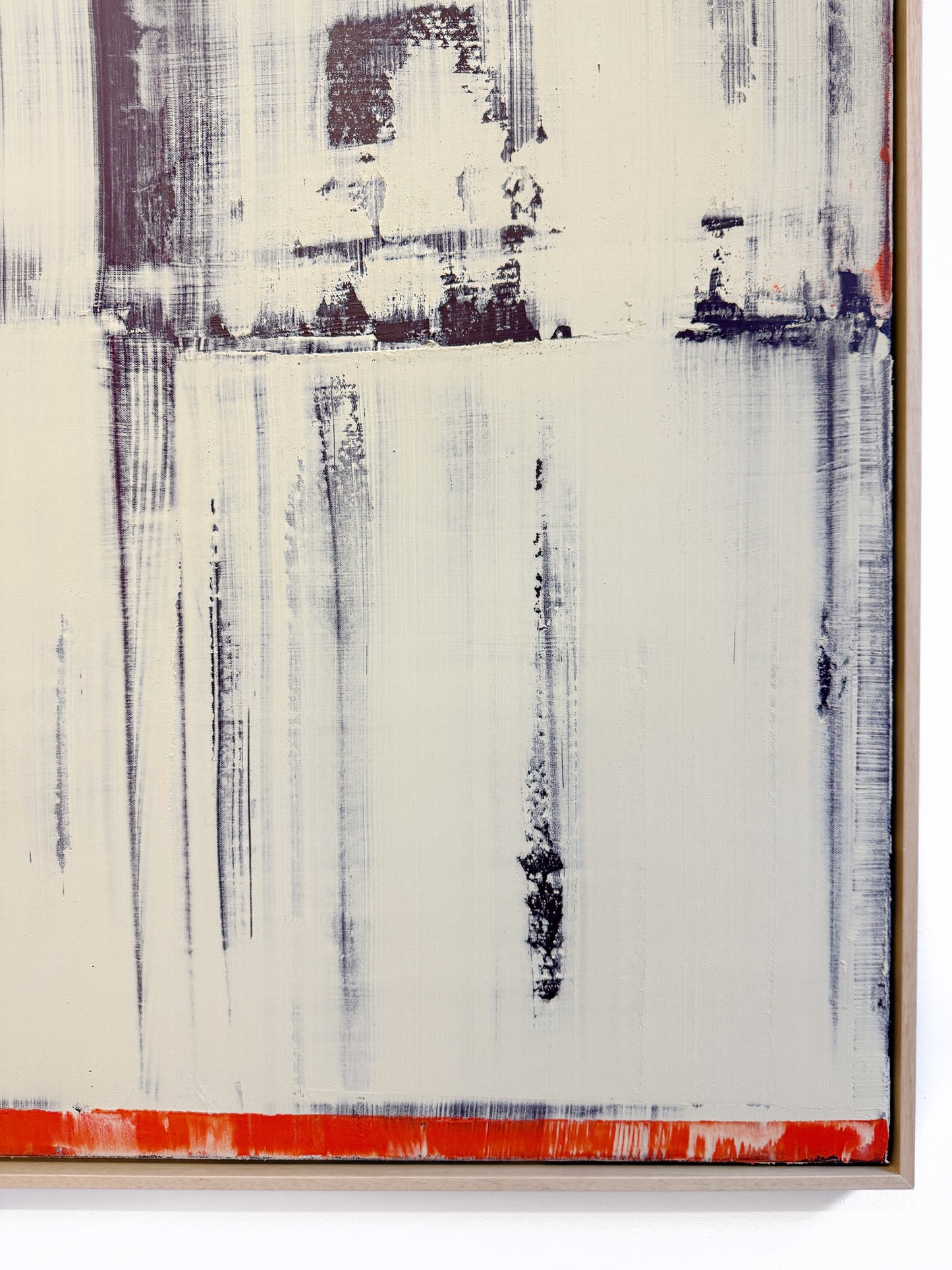 Abstraktes Bild - STRUCTURE Beige Orange 100 x 120 cm