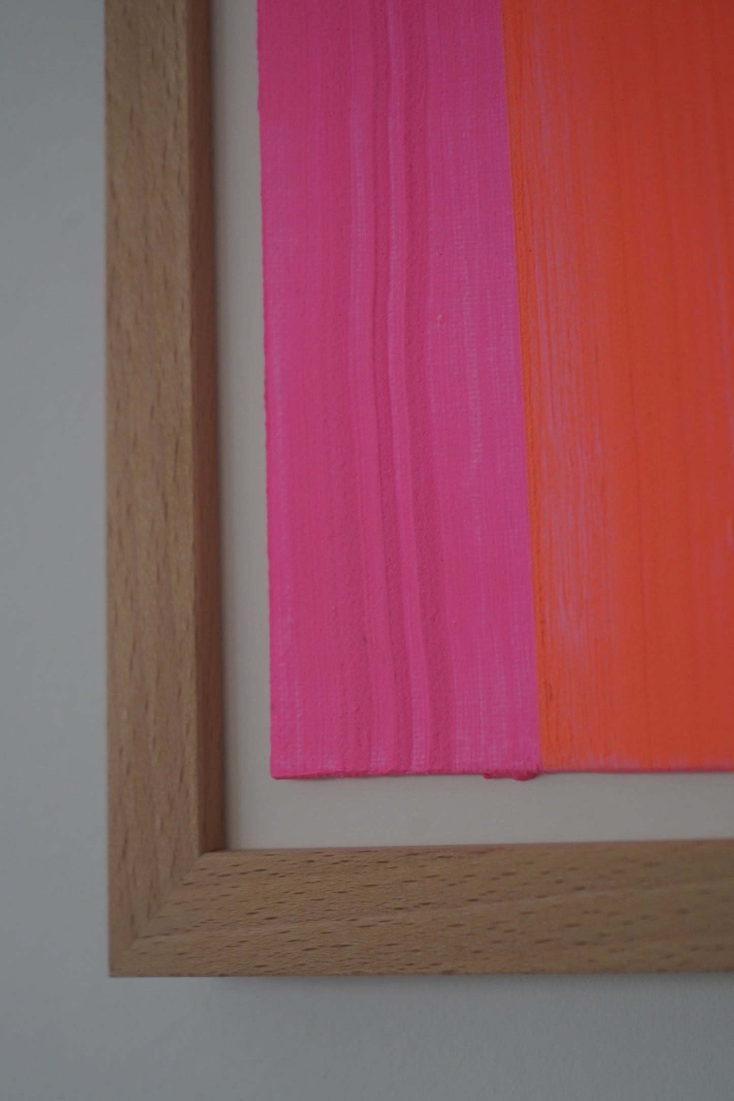 Mikro-Leinwand - Pink/Orange - 13 x 18 cm