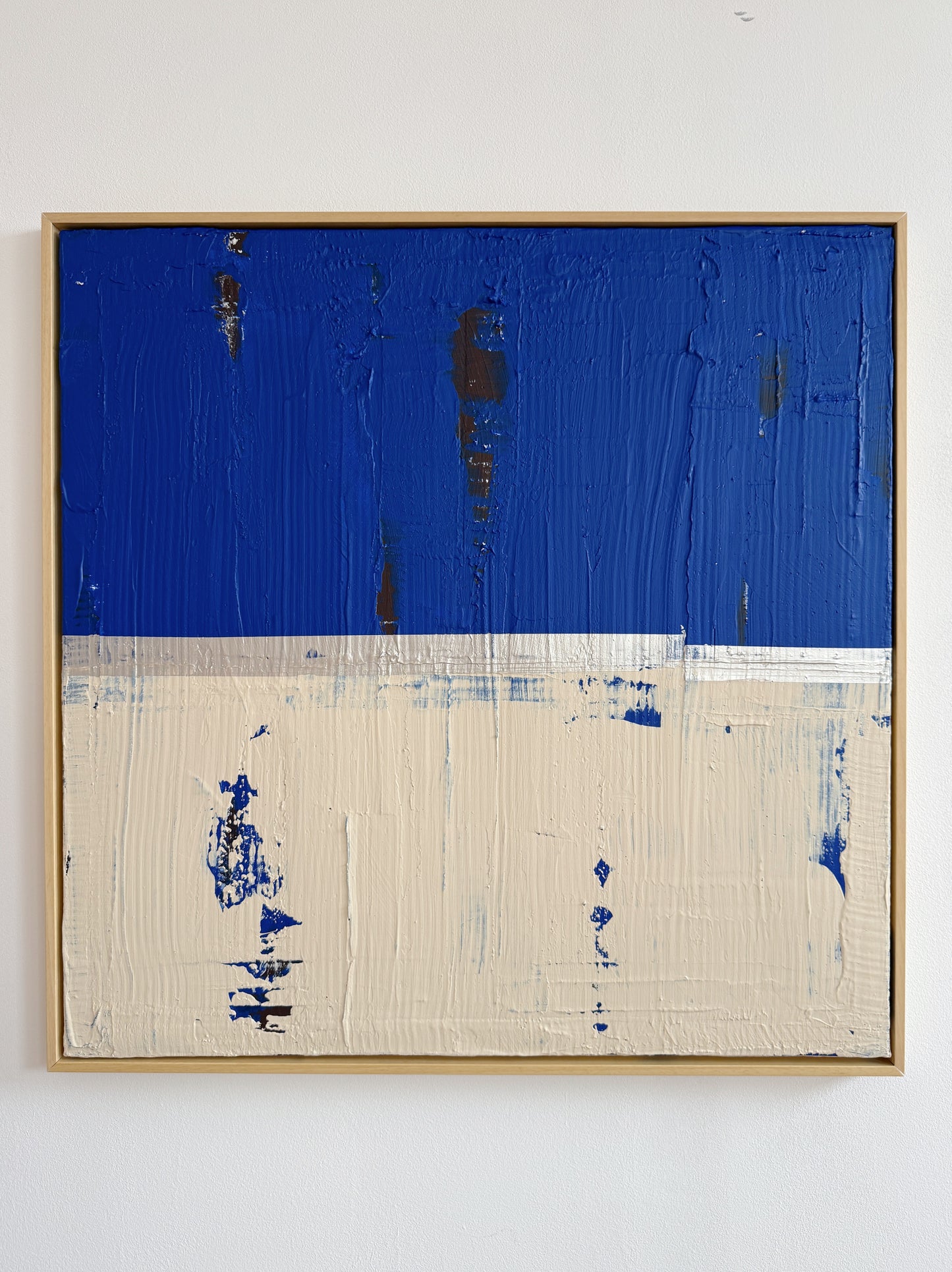 Abstraktes Bild - "Zyklus BLAU" 80 x 80 cm
