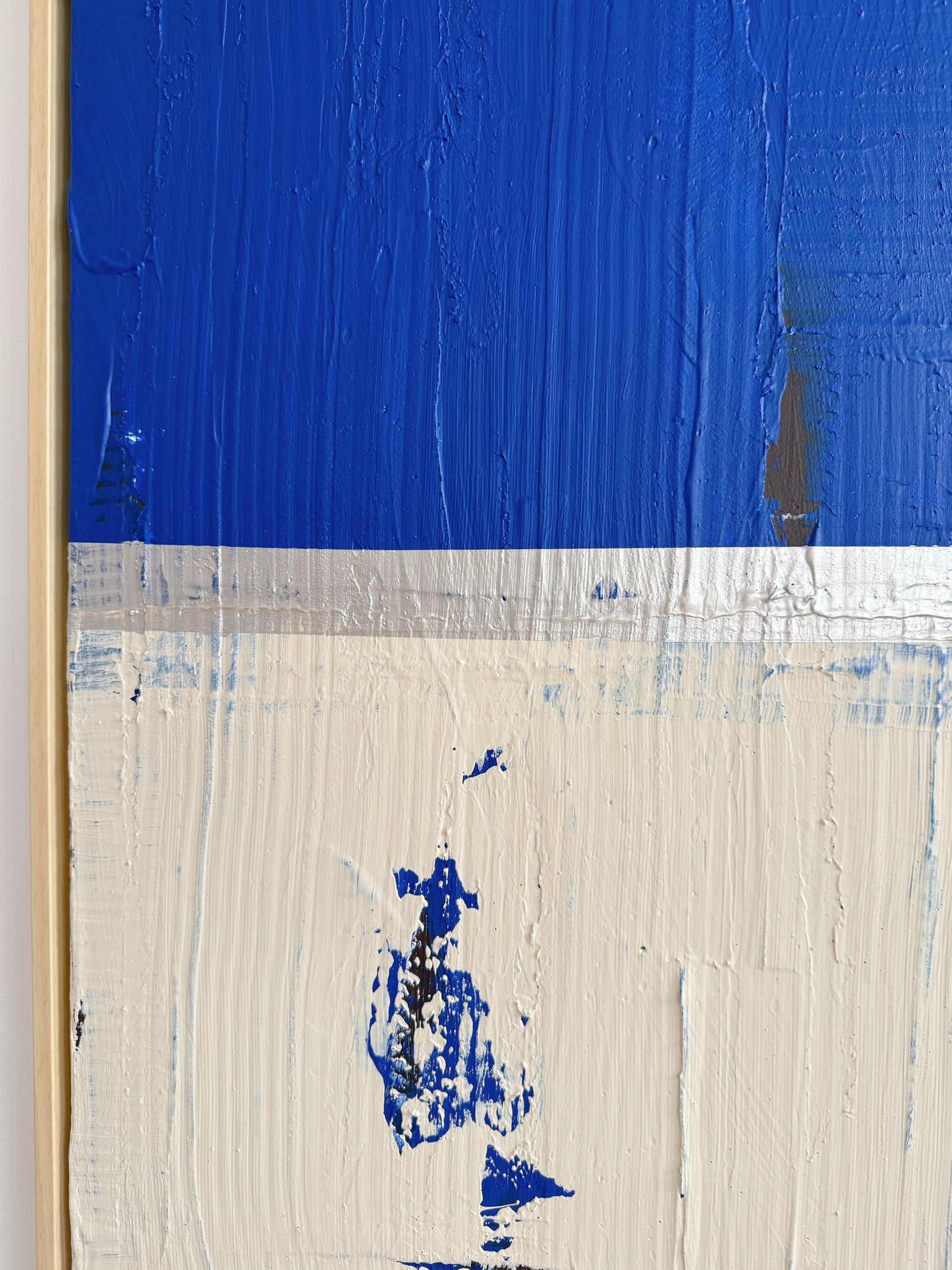 Abstraktes Bild - "Zyklus BLAU" 80 x 80 cm