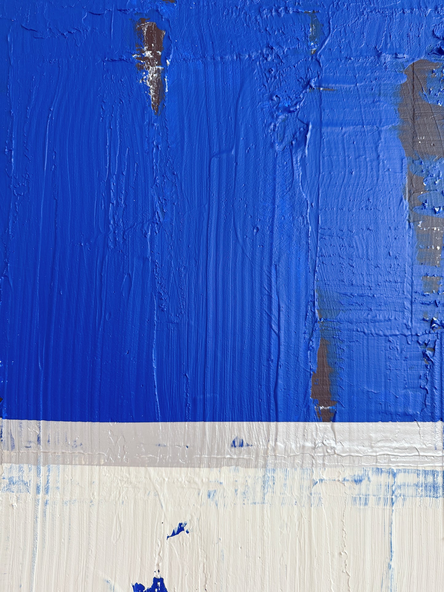Abstraktes Bild - "Zyklus BLAU" 80 x 80 cm