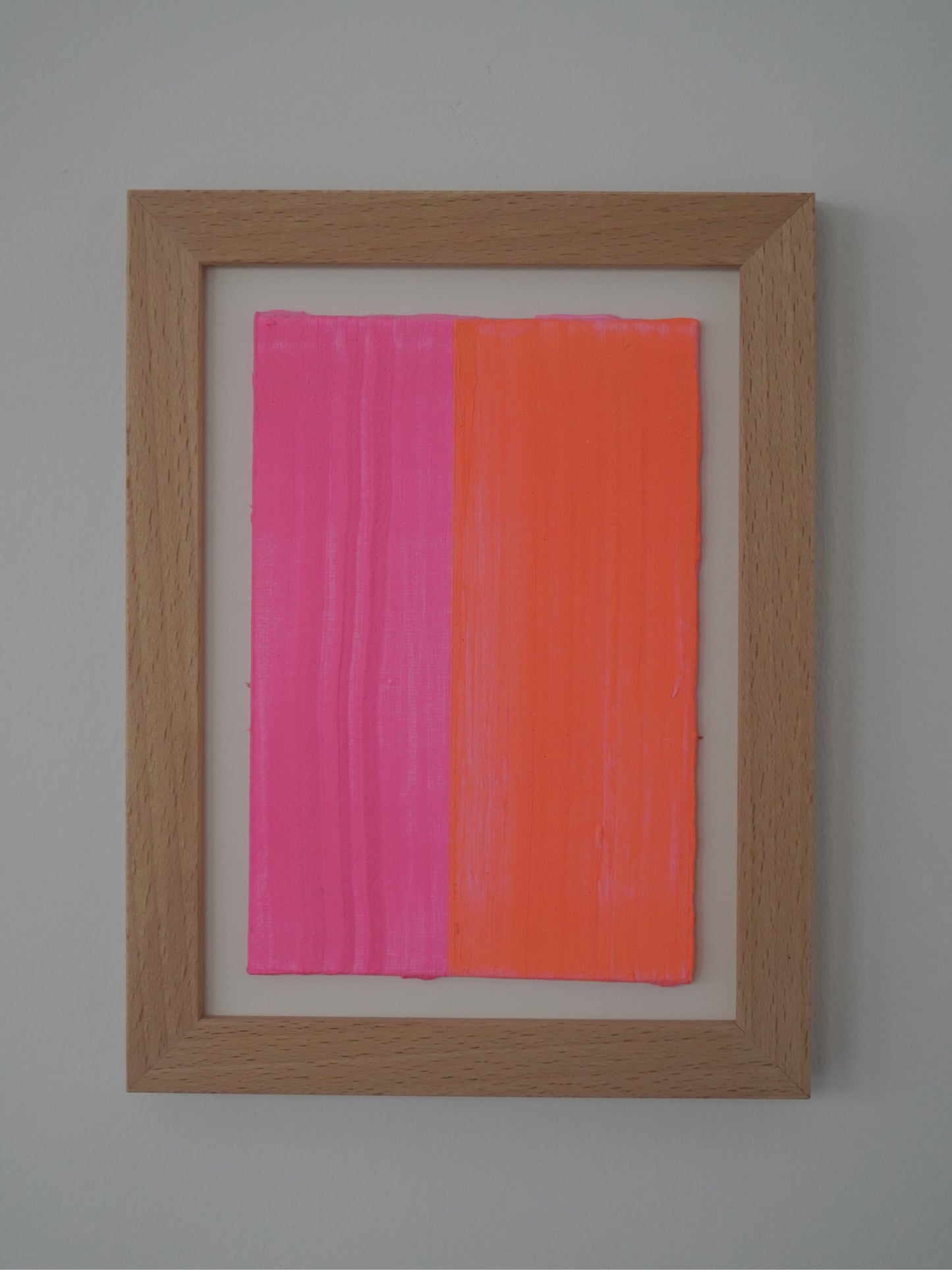 Mikro-Leinwand - Pink/Orange - 13 x 18 cm