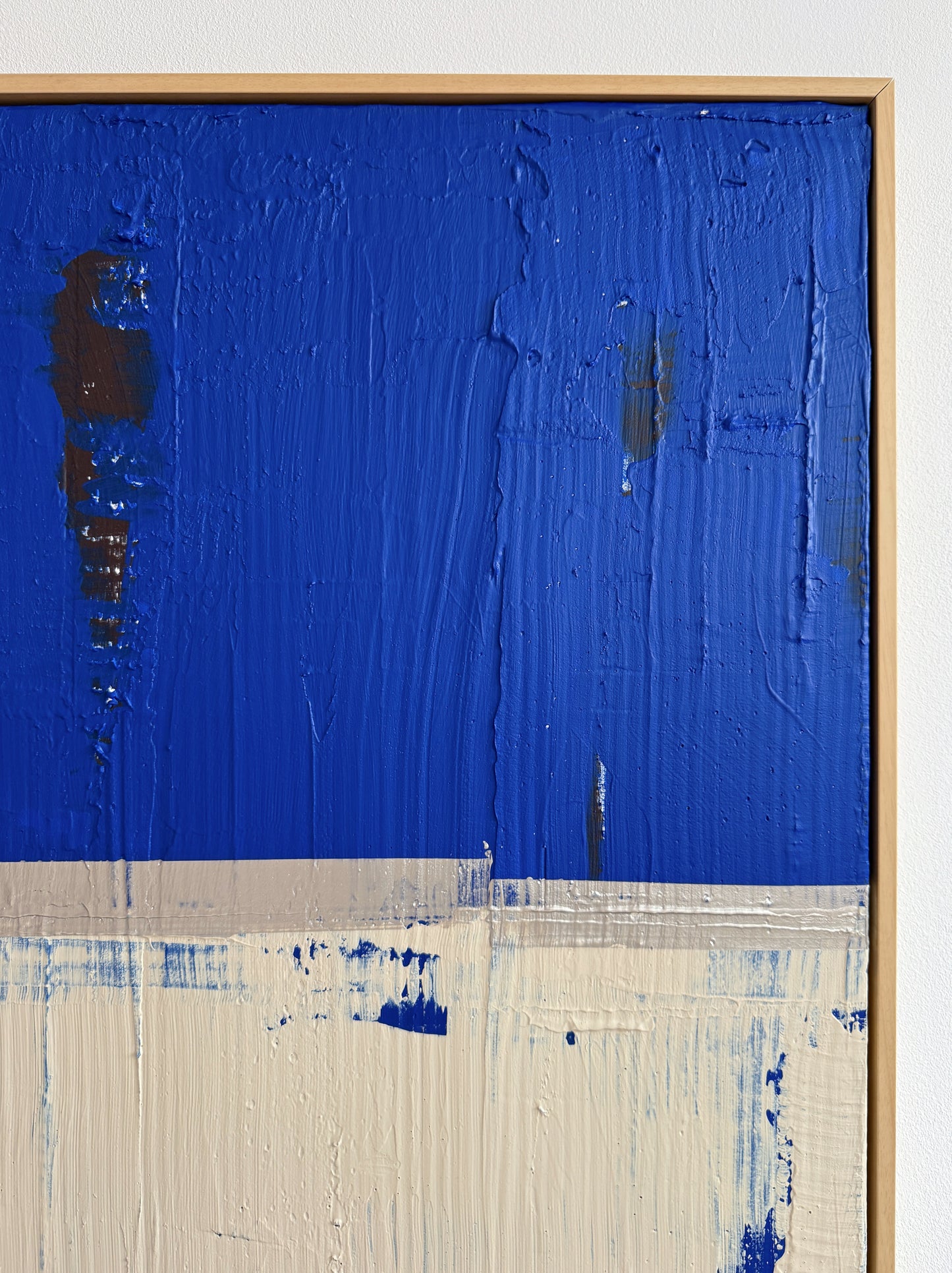 Abstraktes Bild - "Zyklus BLAU" 80 x 80 cm