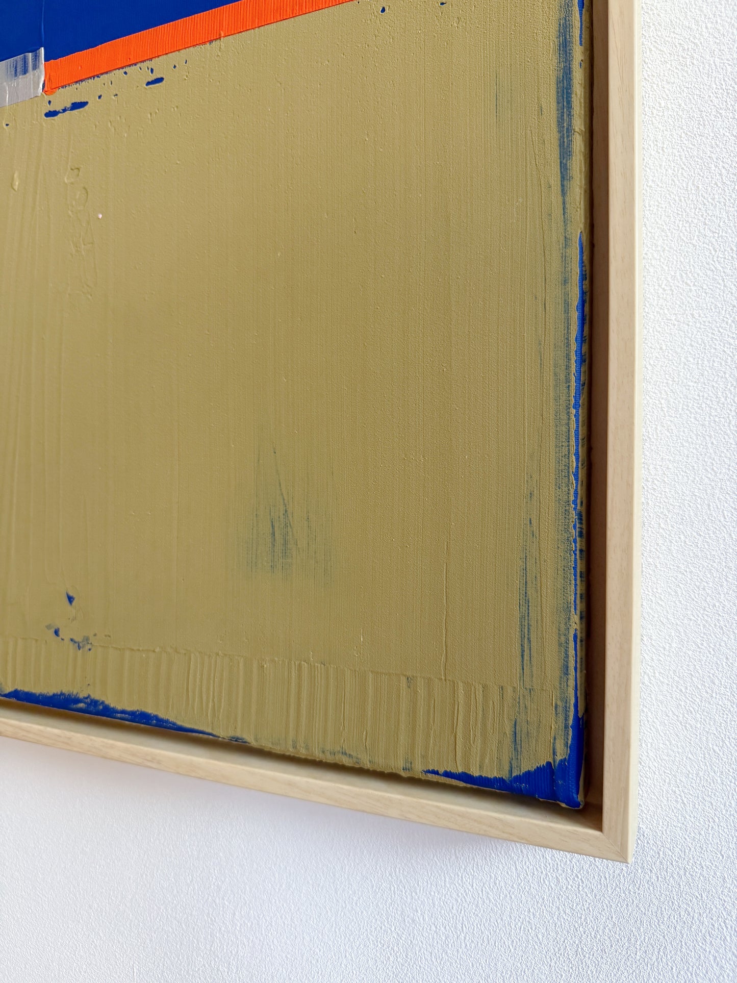 Abstraktes Bild - "Glowedge" 80 x 80 cm