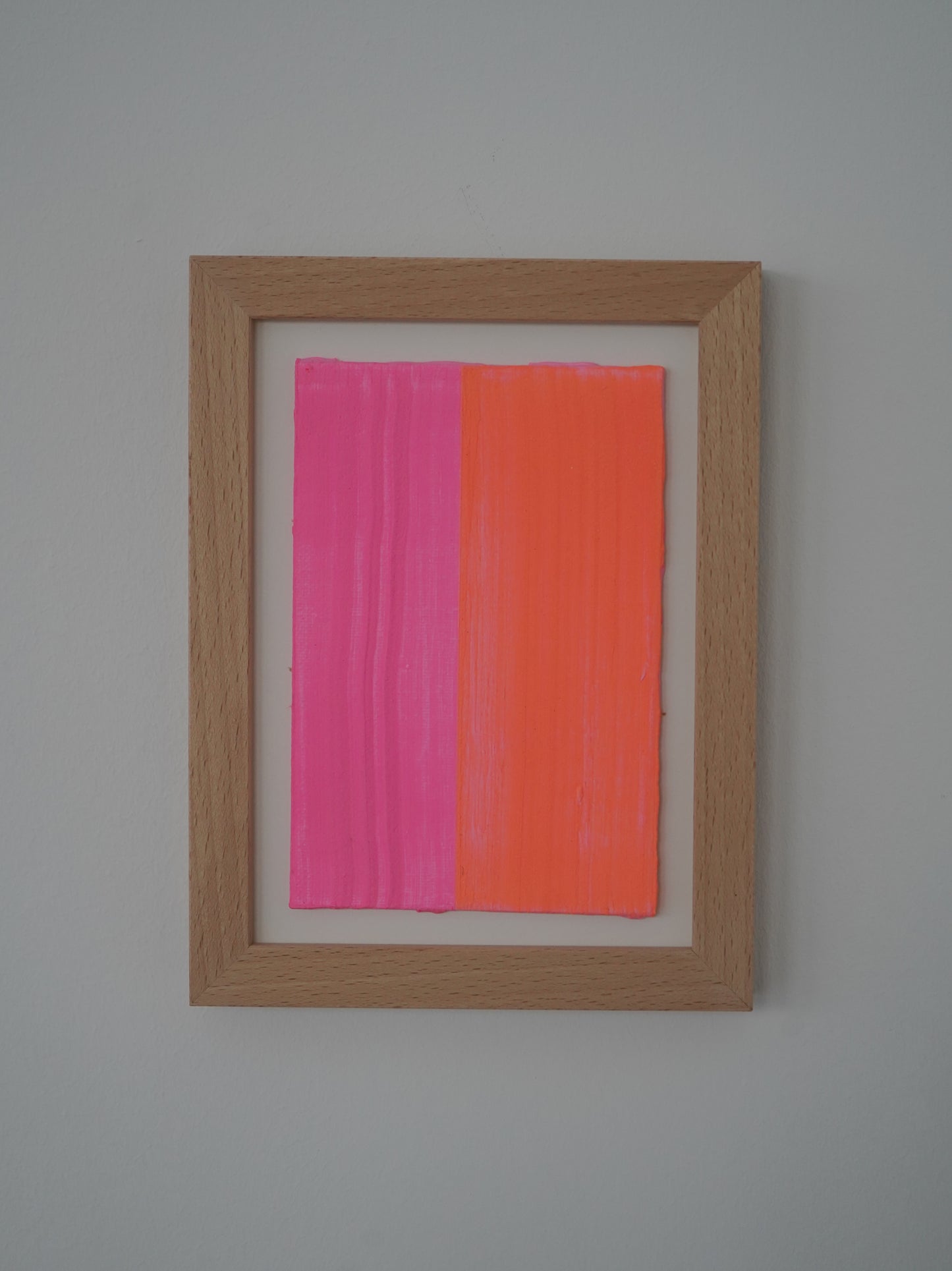 Mikro-Leinwand - Pink/Orange - 13 x 18 cm