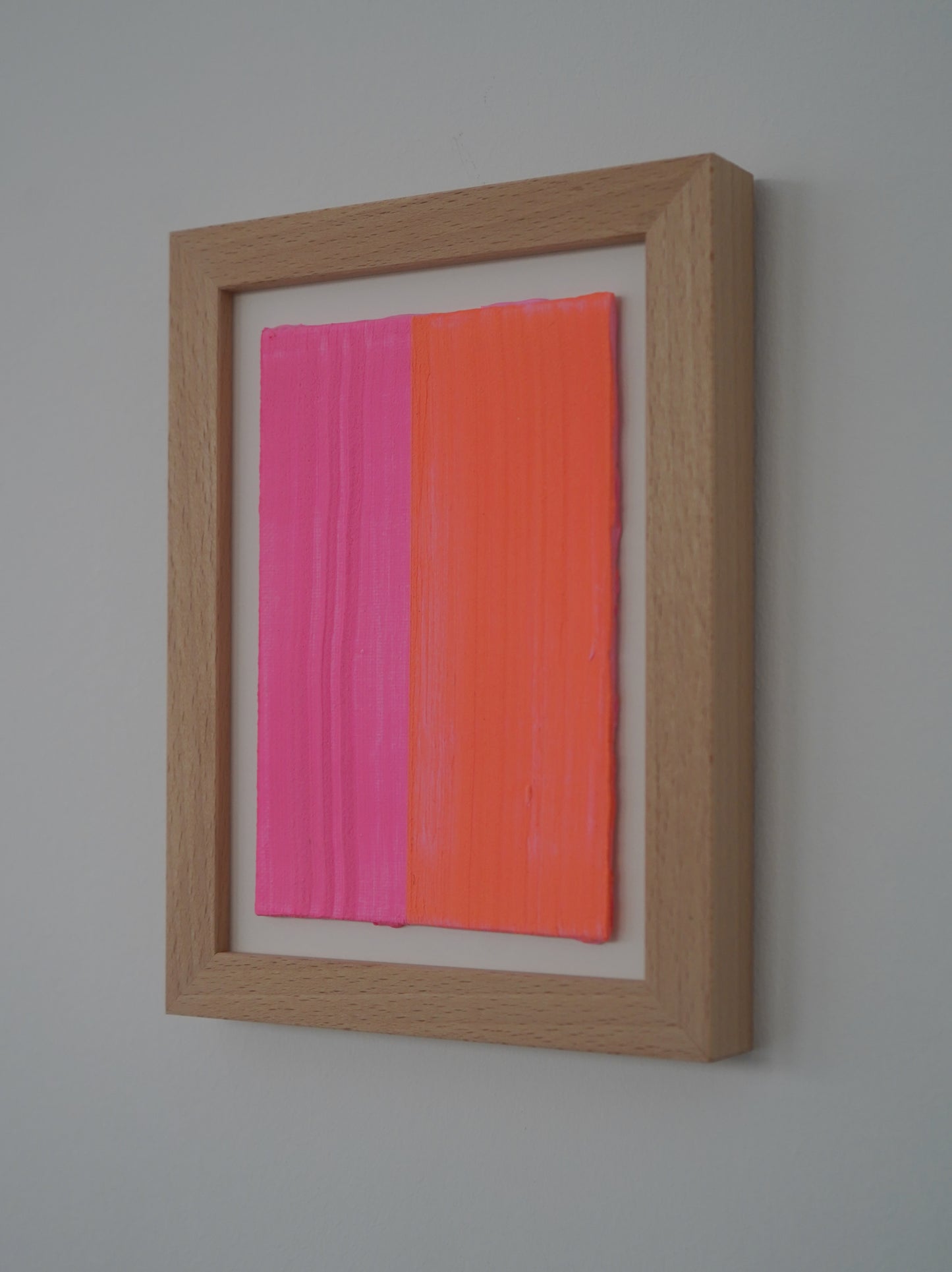 Mikro-Leinwand - Pink/Orange - 13 x 18 cm