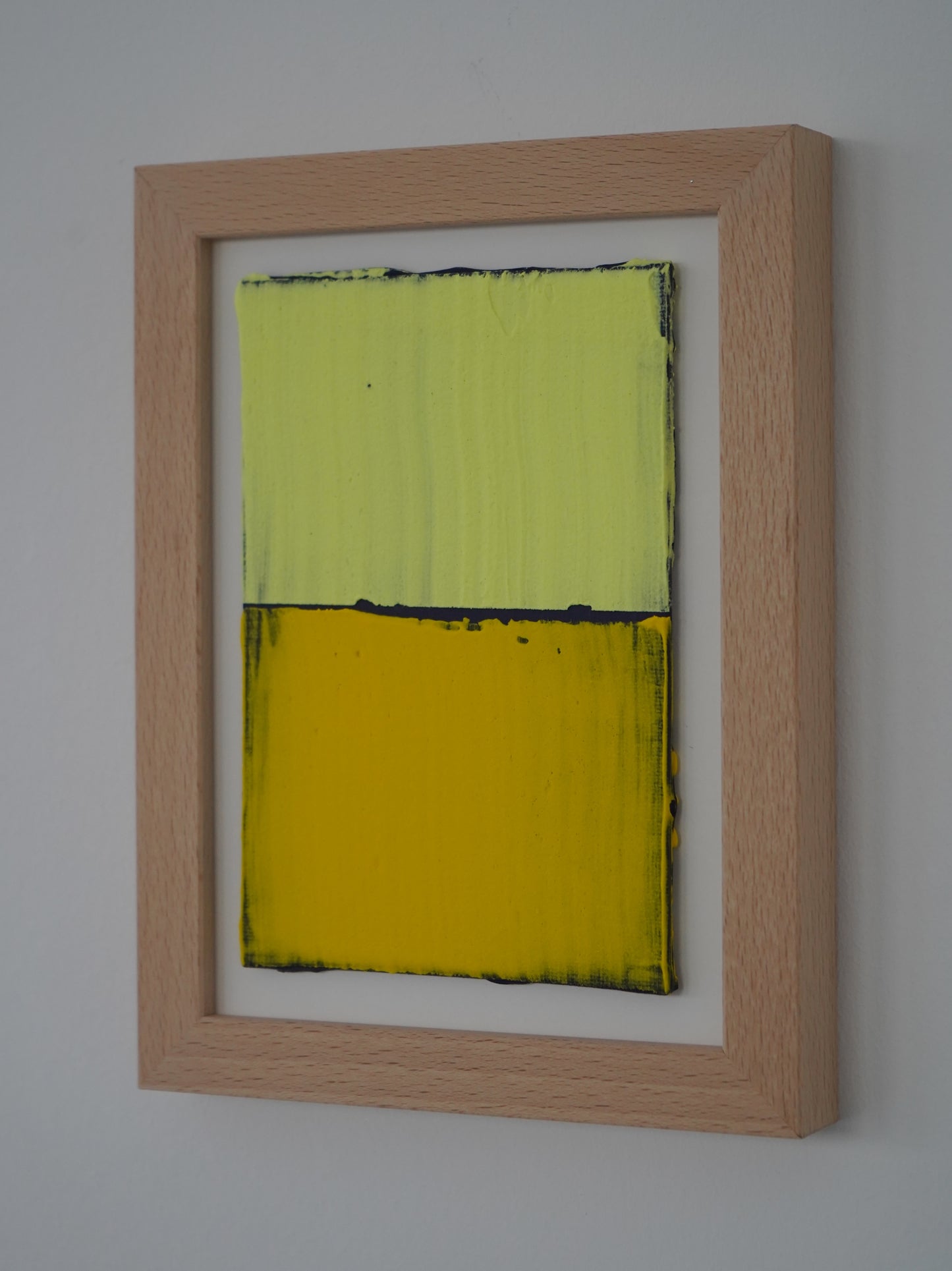 Mikro-Leinwand - Gelbtöne - 13 x 18 cm