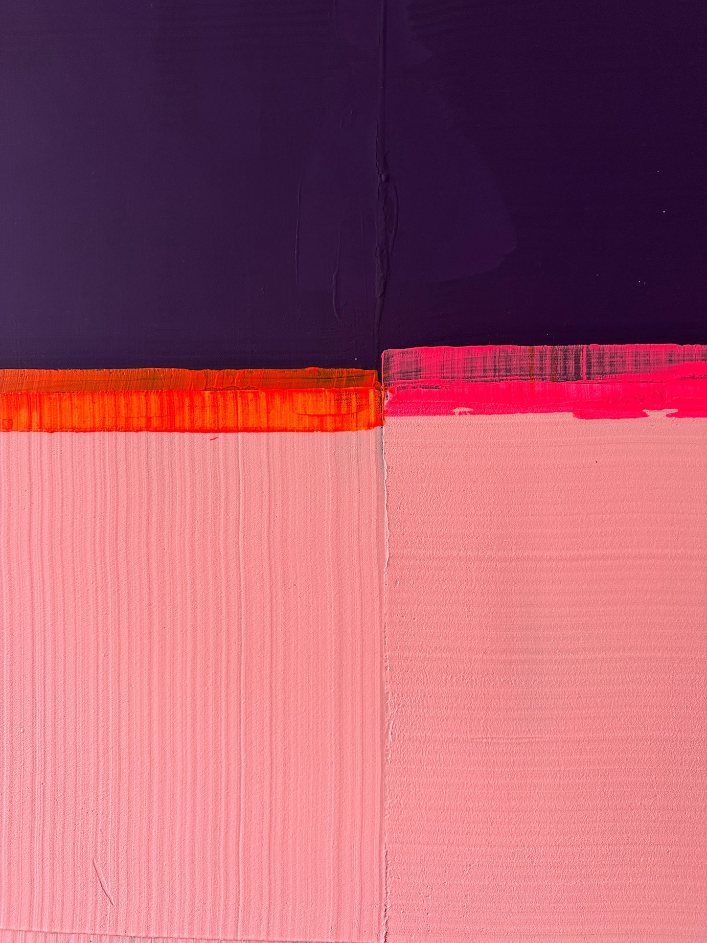 Abstraktes Bild - "Laras Lieblingsfarbe II" 80 x 80 cm