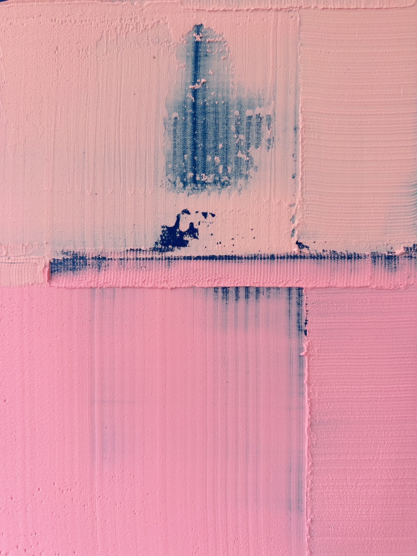 Abstraktes Bild "Auf und Ab III" 90 x 90 cm