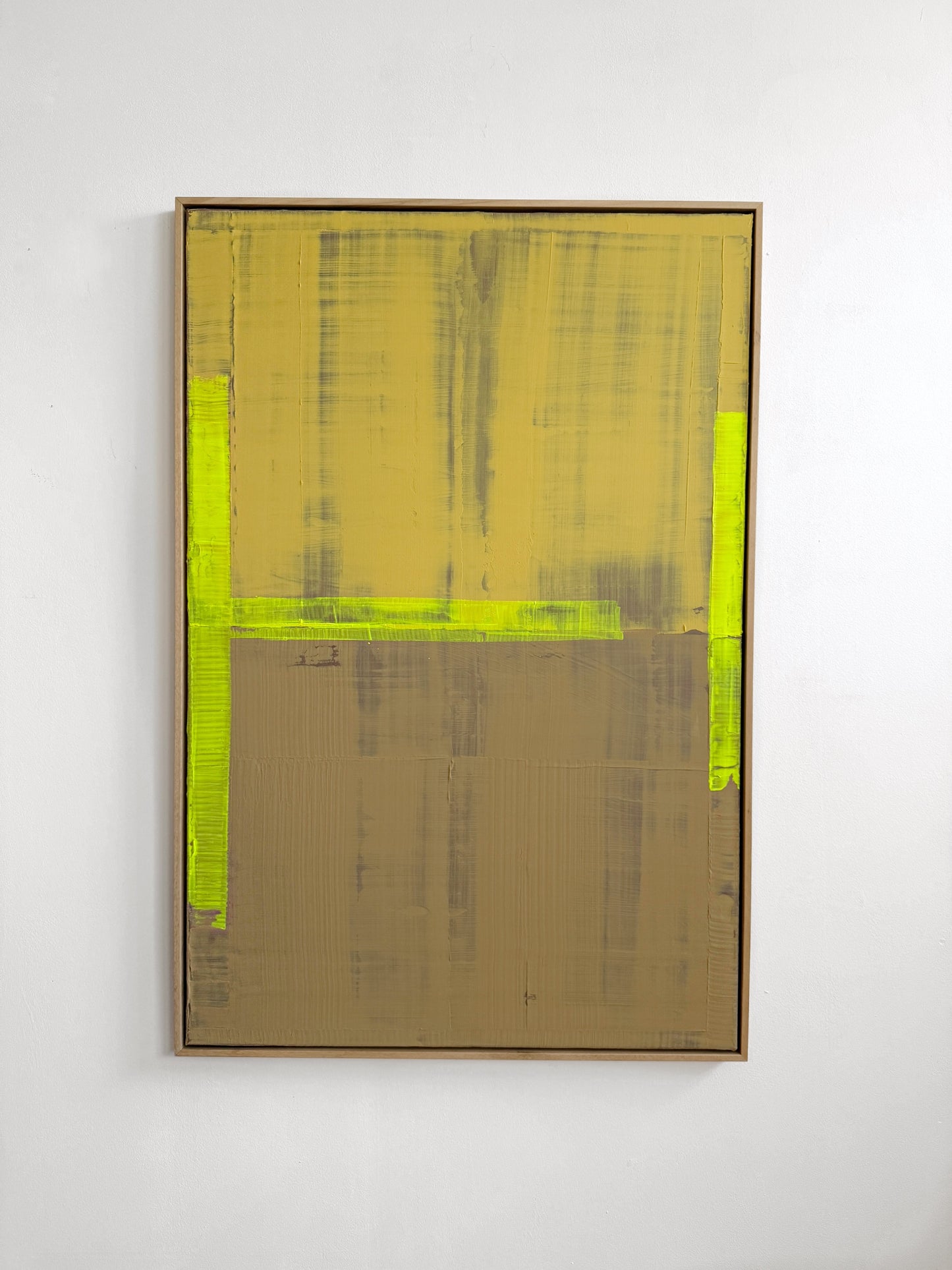 Abstraktes Bild - Ocher - 80 x 120 cm