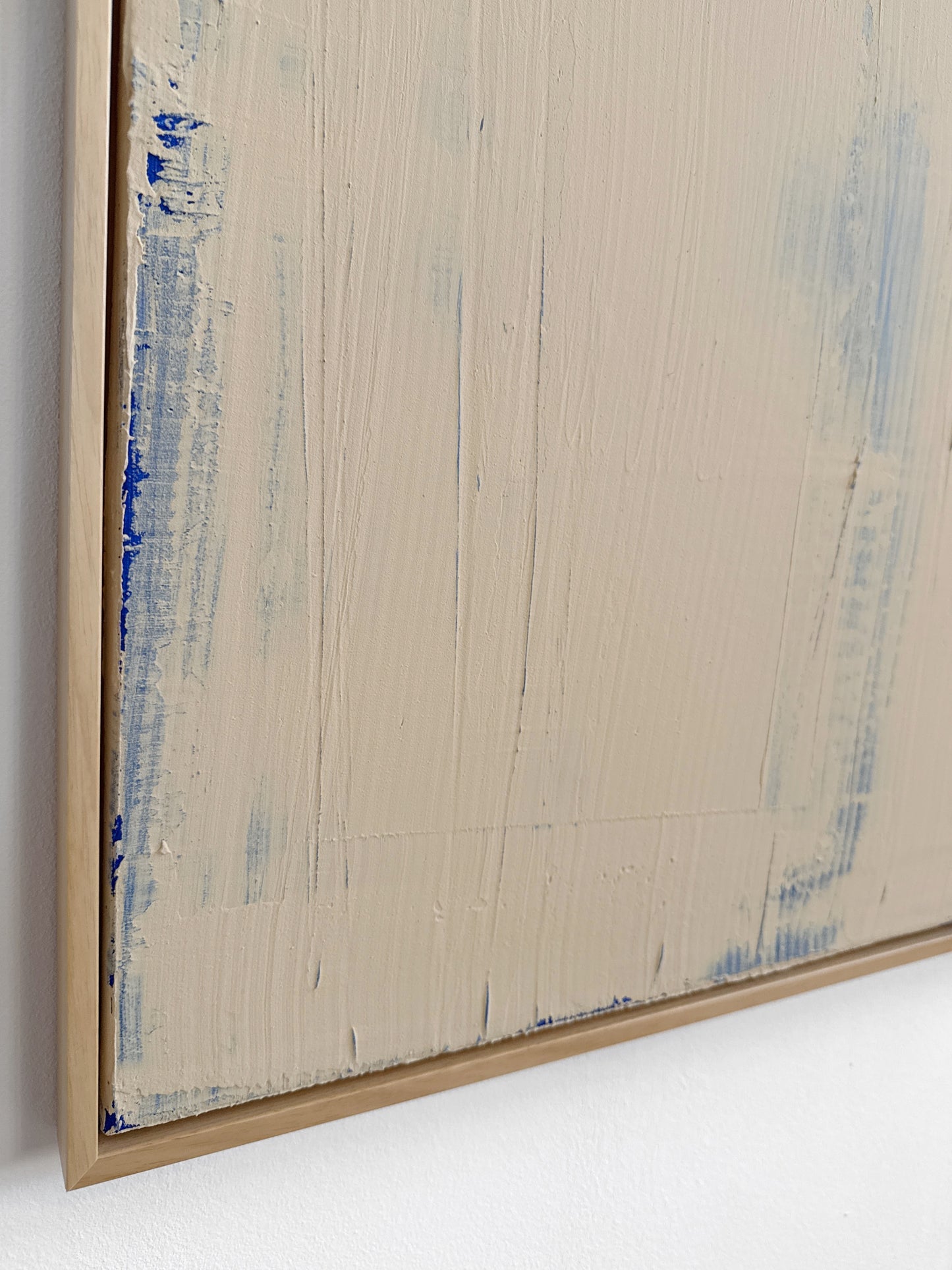 Abstraktes Bild - "Zyklus" Blau 120 x 120 cm