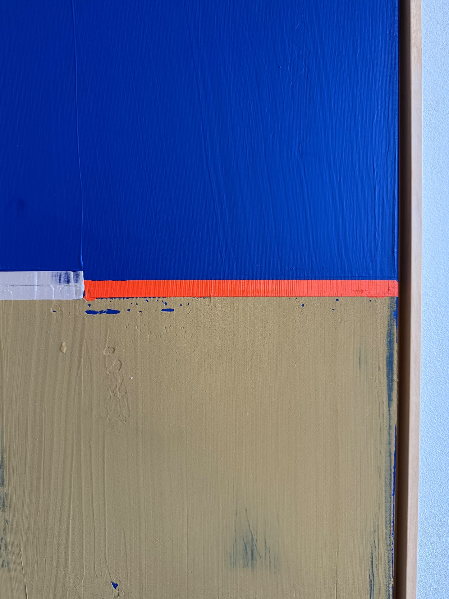 Abstraktes Bild - "Glowedge" 80 x 80 cm