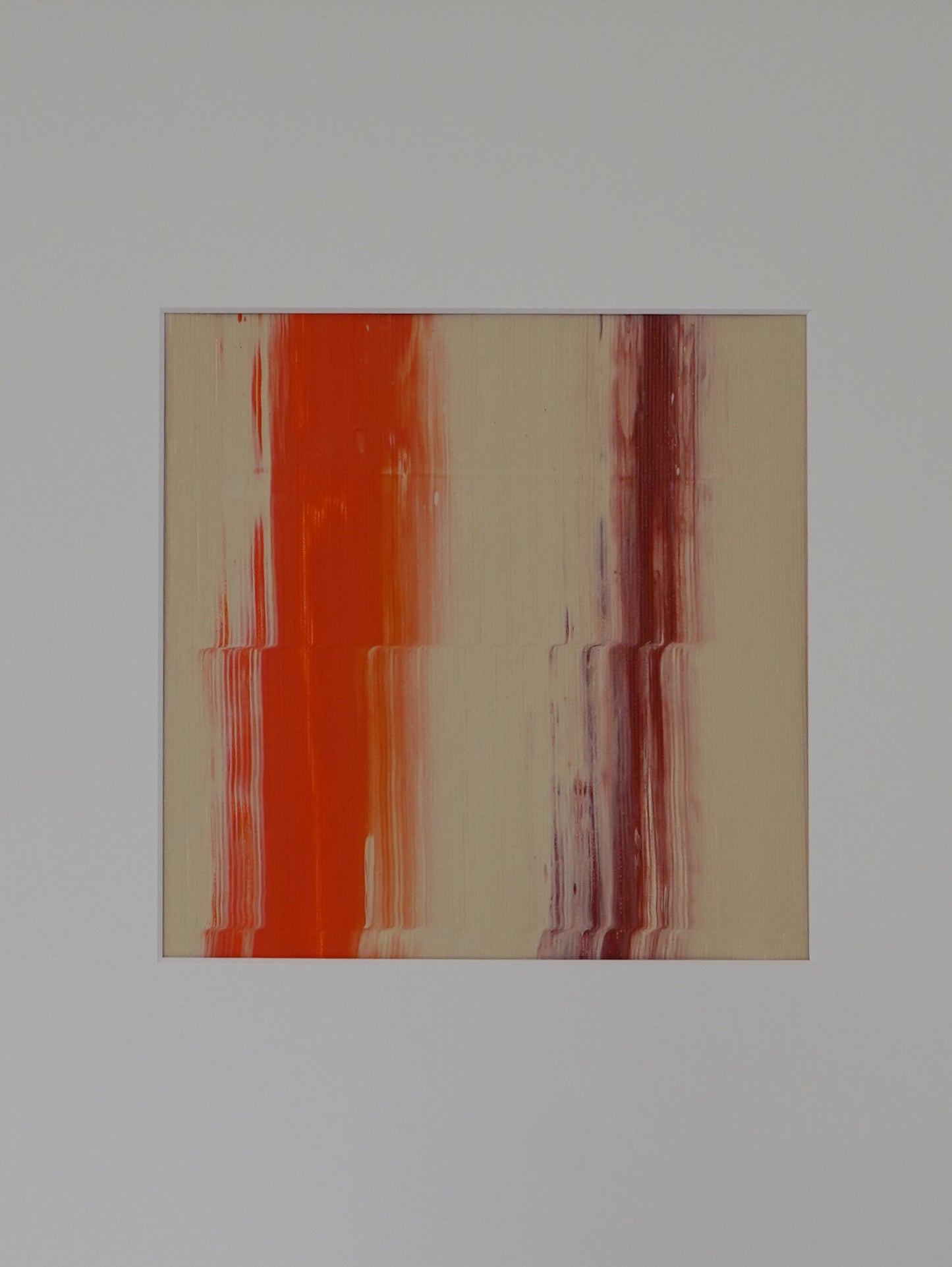 Framed "AURA" - Rust/Orange