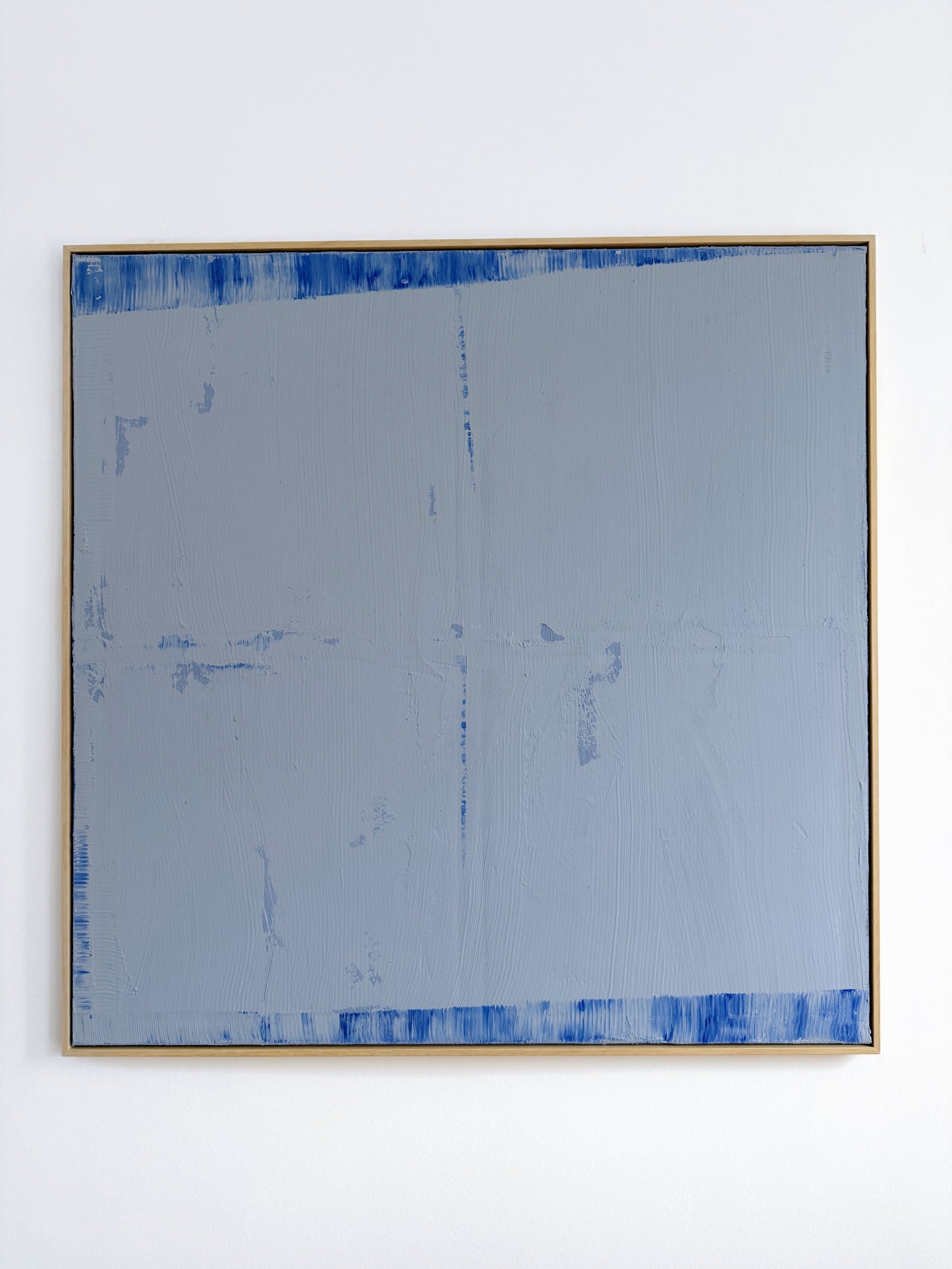 Abstraktes Bild - STRUCTURE Blau 120 x 120 cm