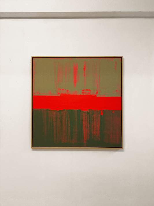 Abstraktes Bild - "Intervall X" - 100 x 100 cm