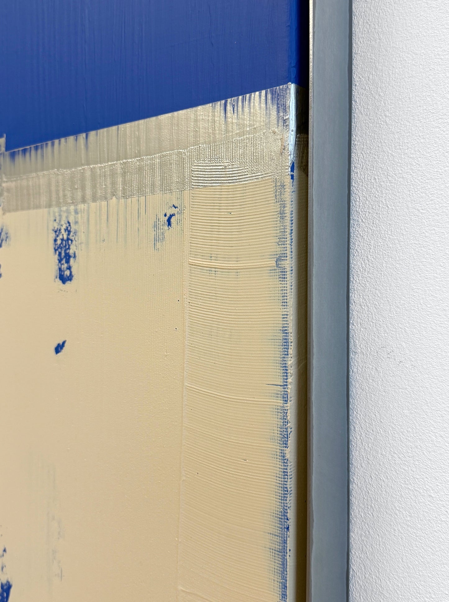 Abstraktes Bild - "Zyklus" Blau 70 x 100 cm