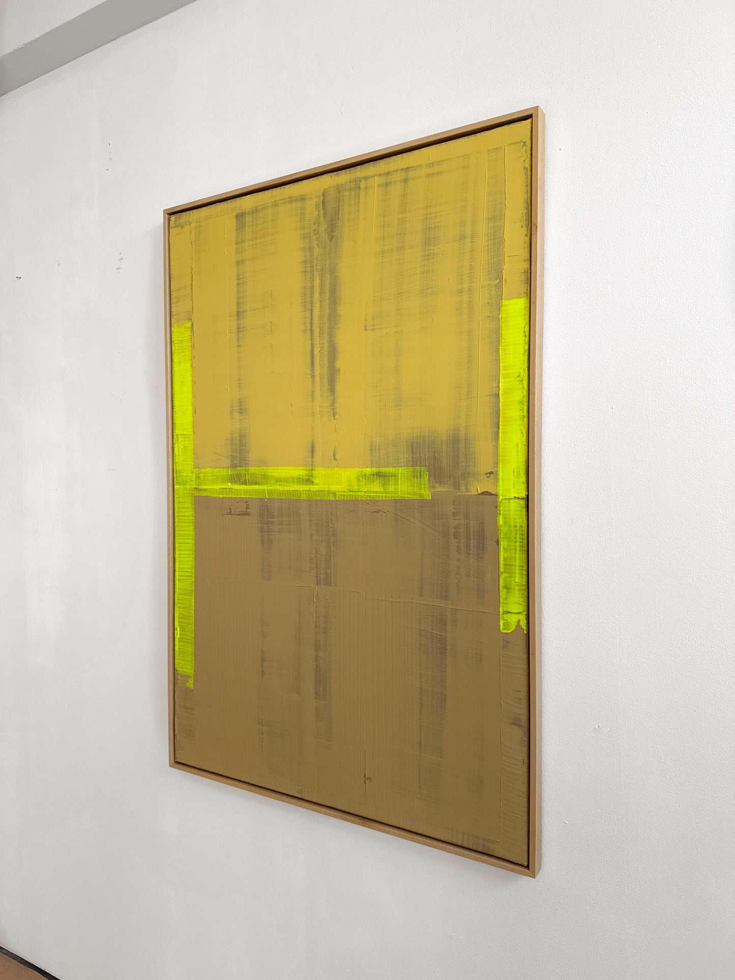 Abstraktes Bild - Ocher - 80 x 120 cm