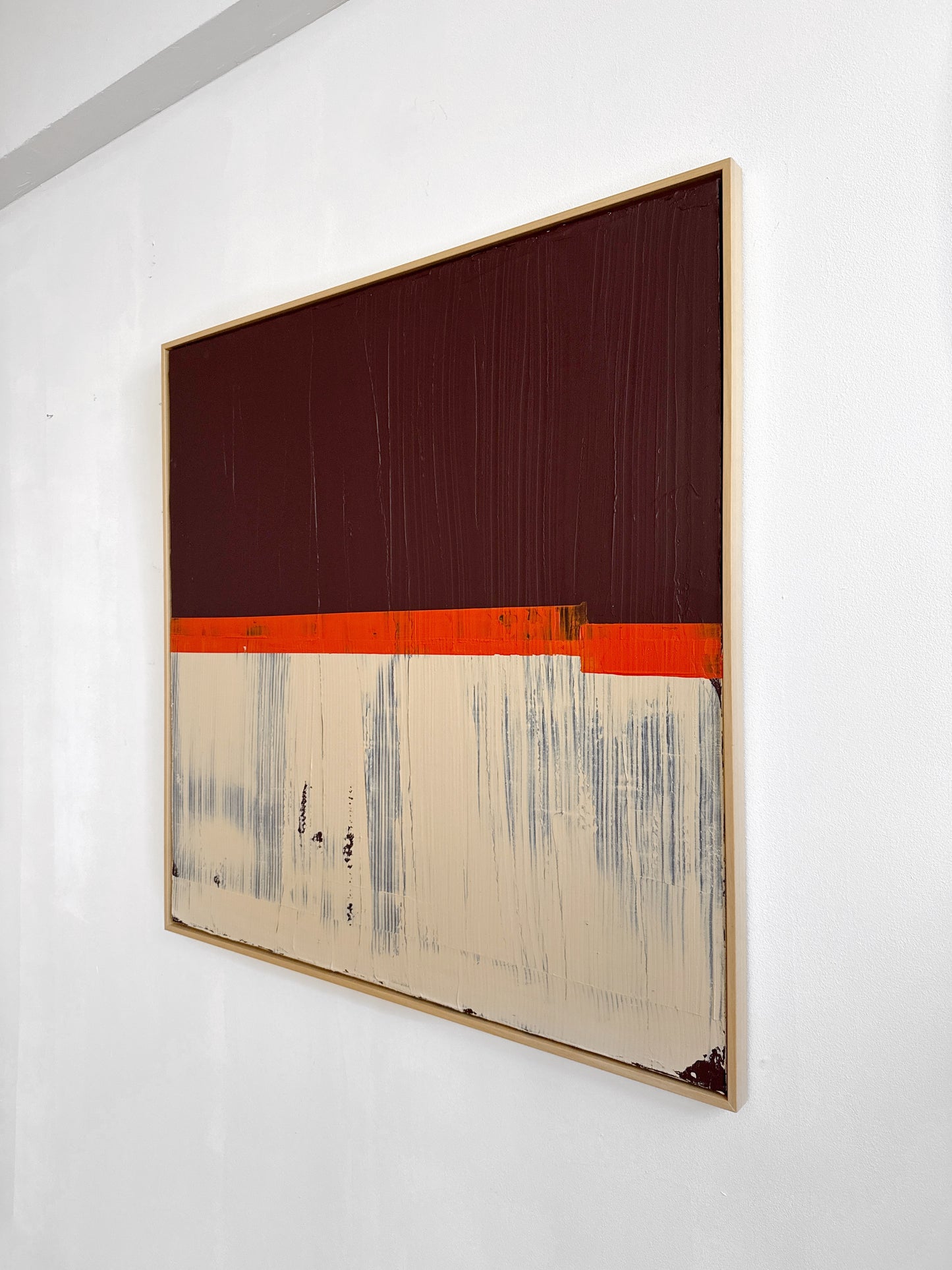 Abstraktes Bild - "Zyklus" Braun/ Orange 100 x 100 cm