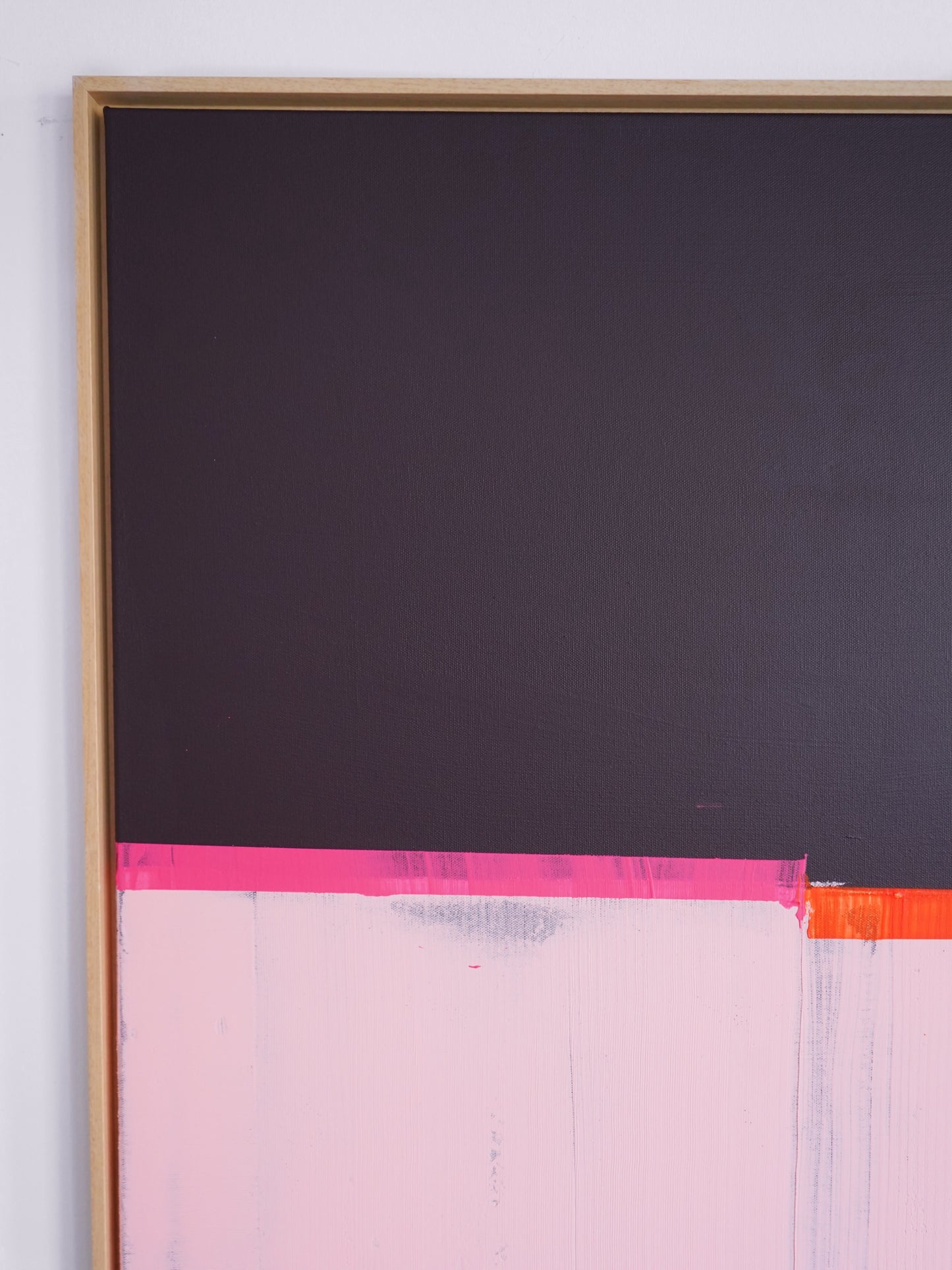 Abstraktes Bild - "Laras Lieblingsfarbe IV" 100 x 100 cm