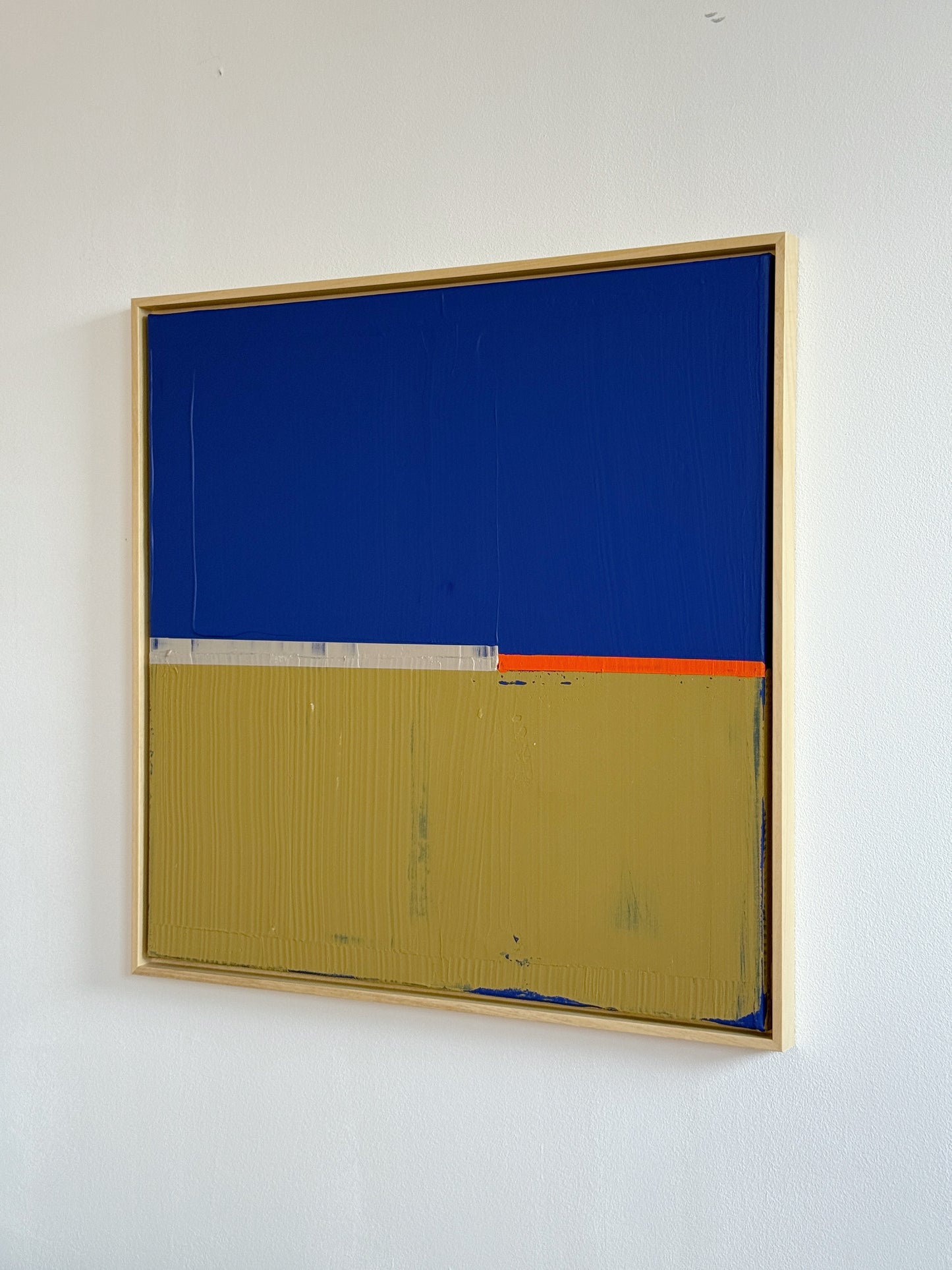 Abstraktes Bild - "Glowedge" 80 x 80 cm