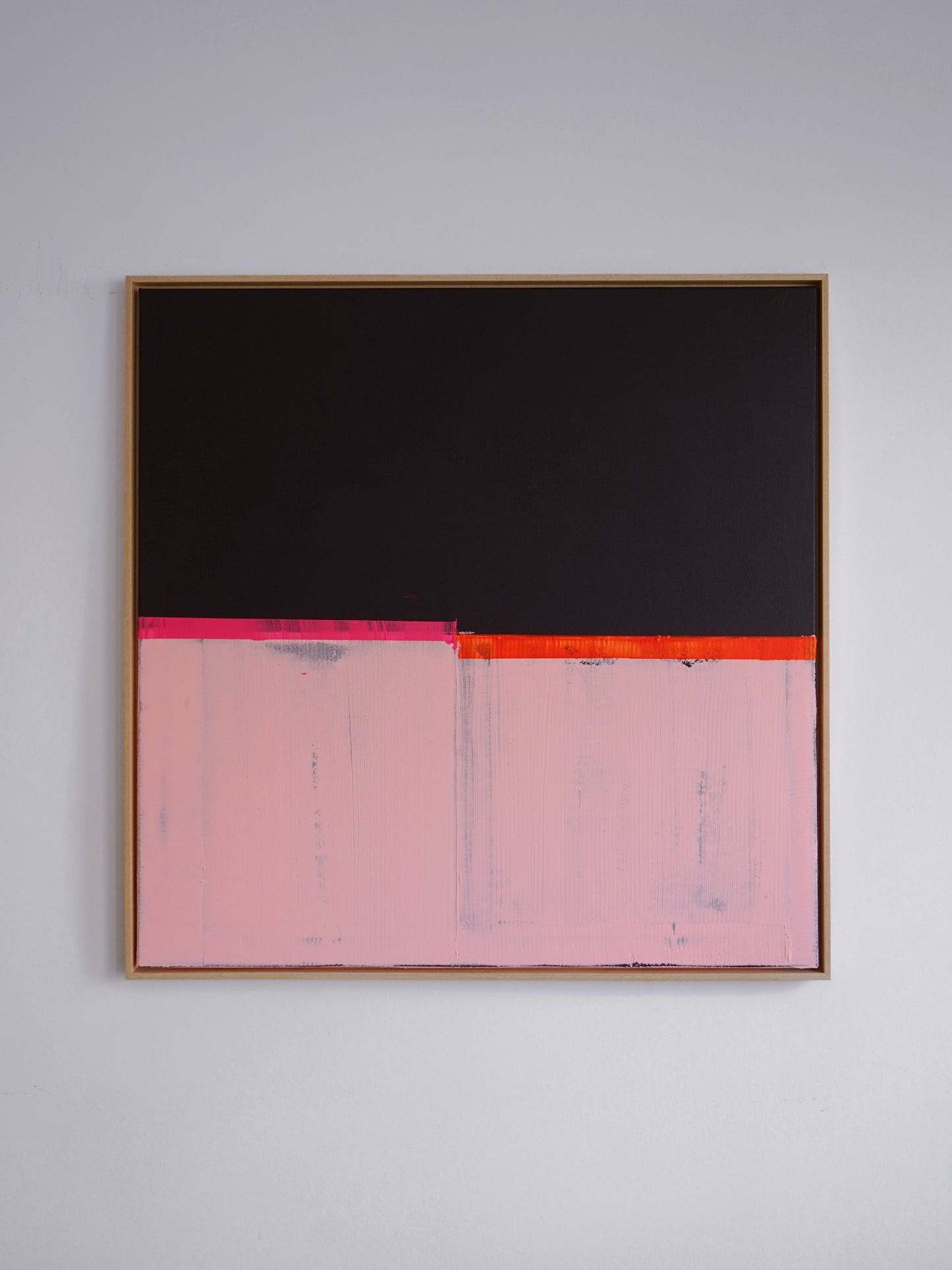 Abstraktes Bild - "Laras Lieblingsfarbe IV" 100 x 100 cm