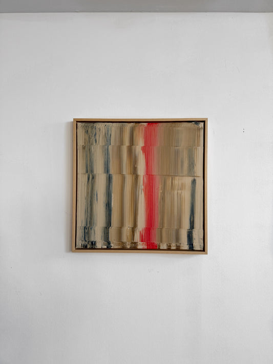 Abstraktes Bild - AURA Braun/Orange - 50 x 50 cm
