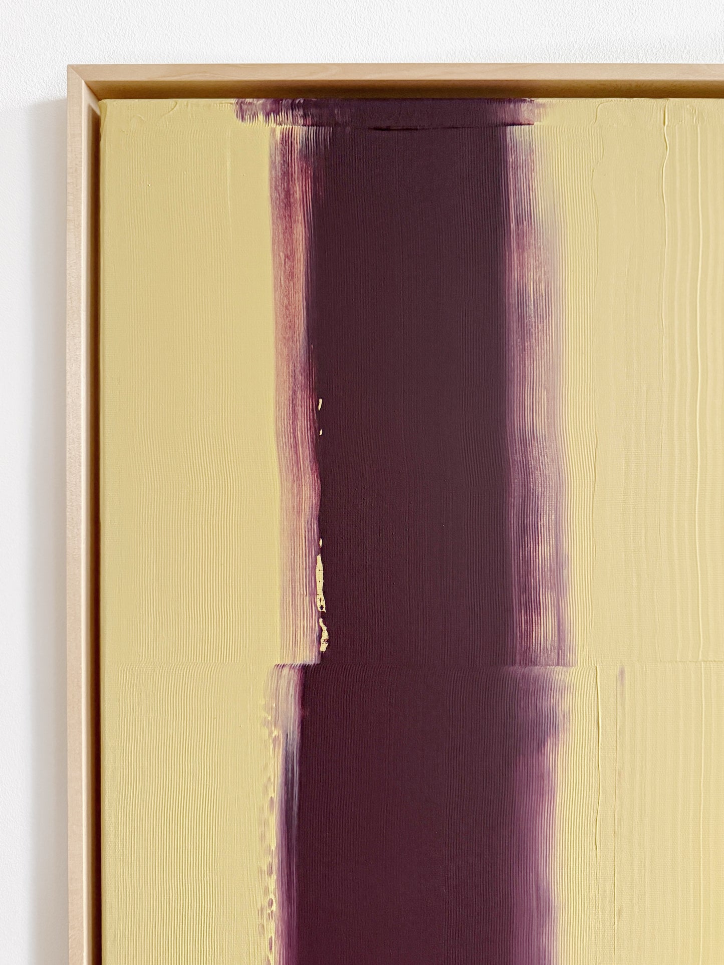 Abstraktes Bild - AURA BURGUNDY&OCKRE - 60 x 60 cm