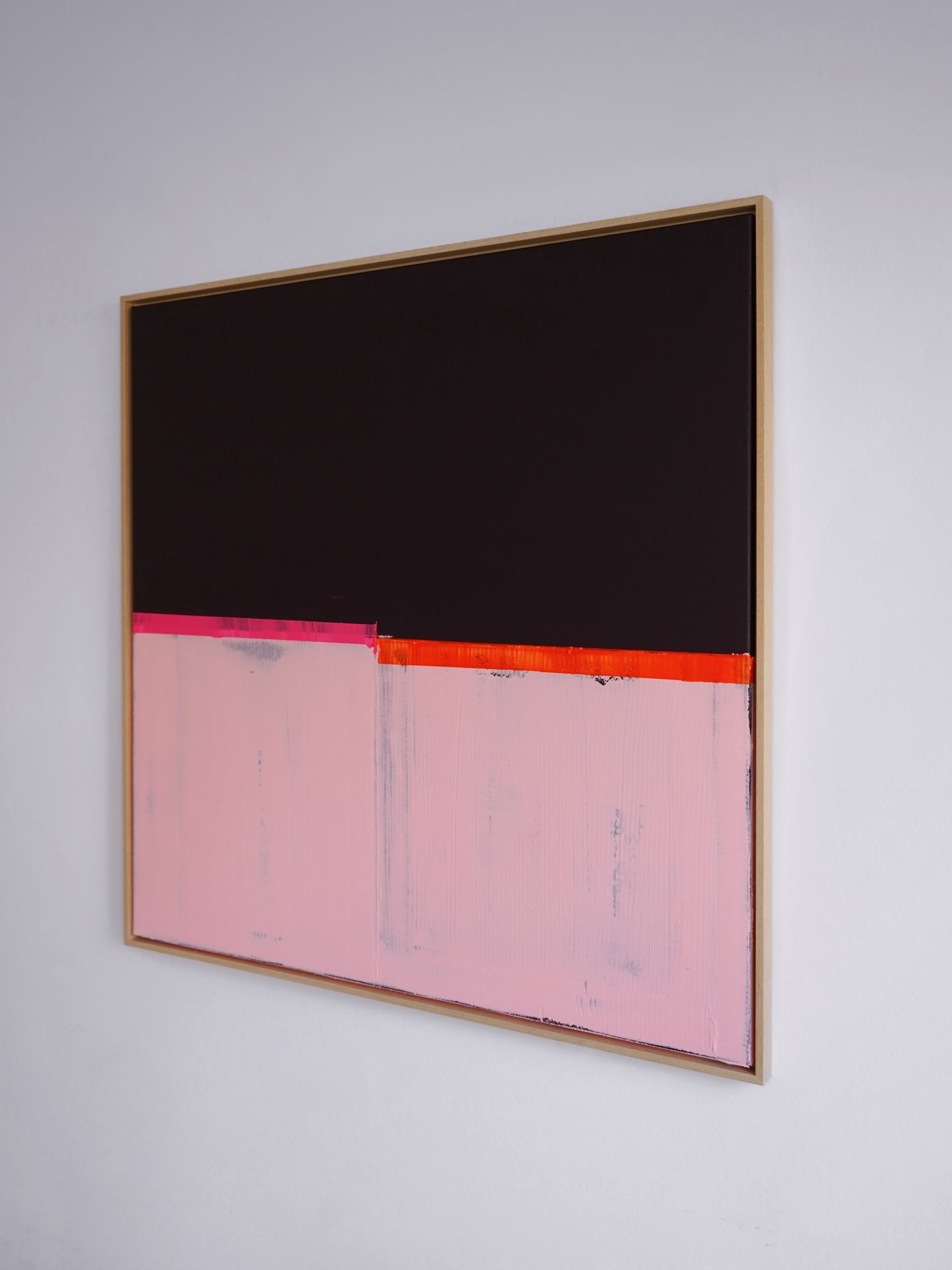 Abstraktes Bild - "Laras Lieblingsfarbe IV" 100 x 100 cm