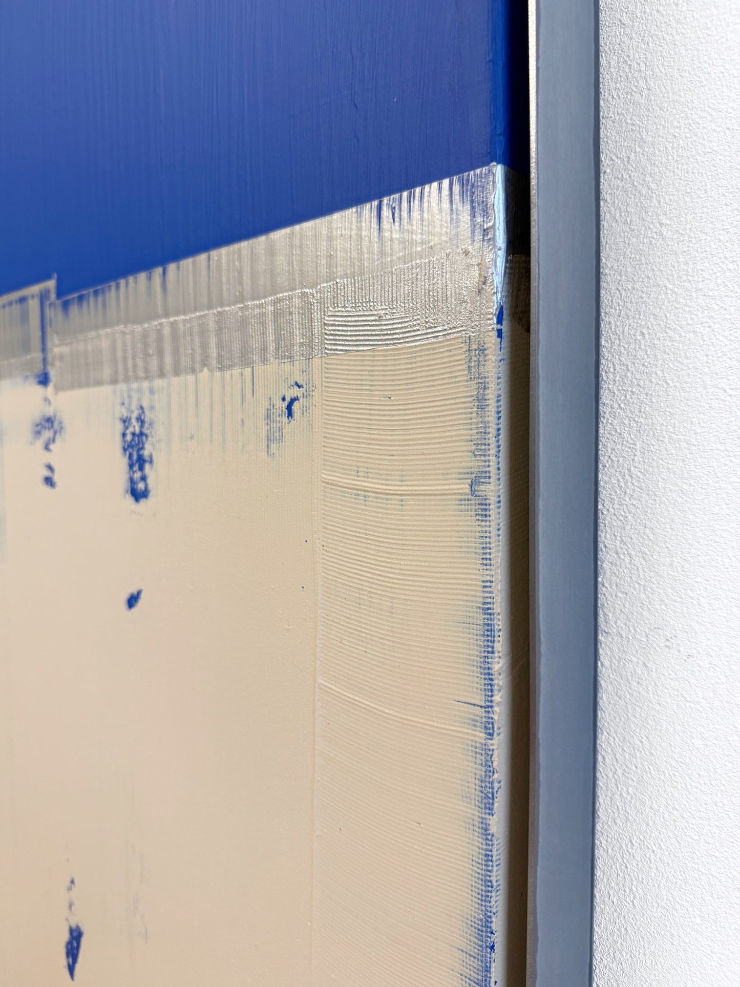 Abstraktes Bild - "Zyklus" Blau 70 x 100 cm
