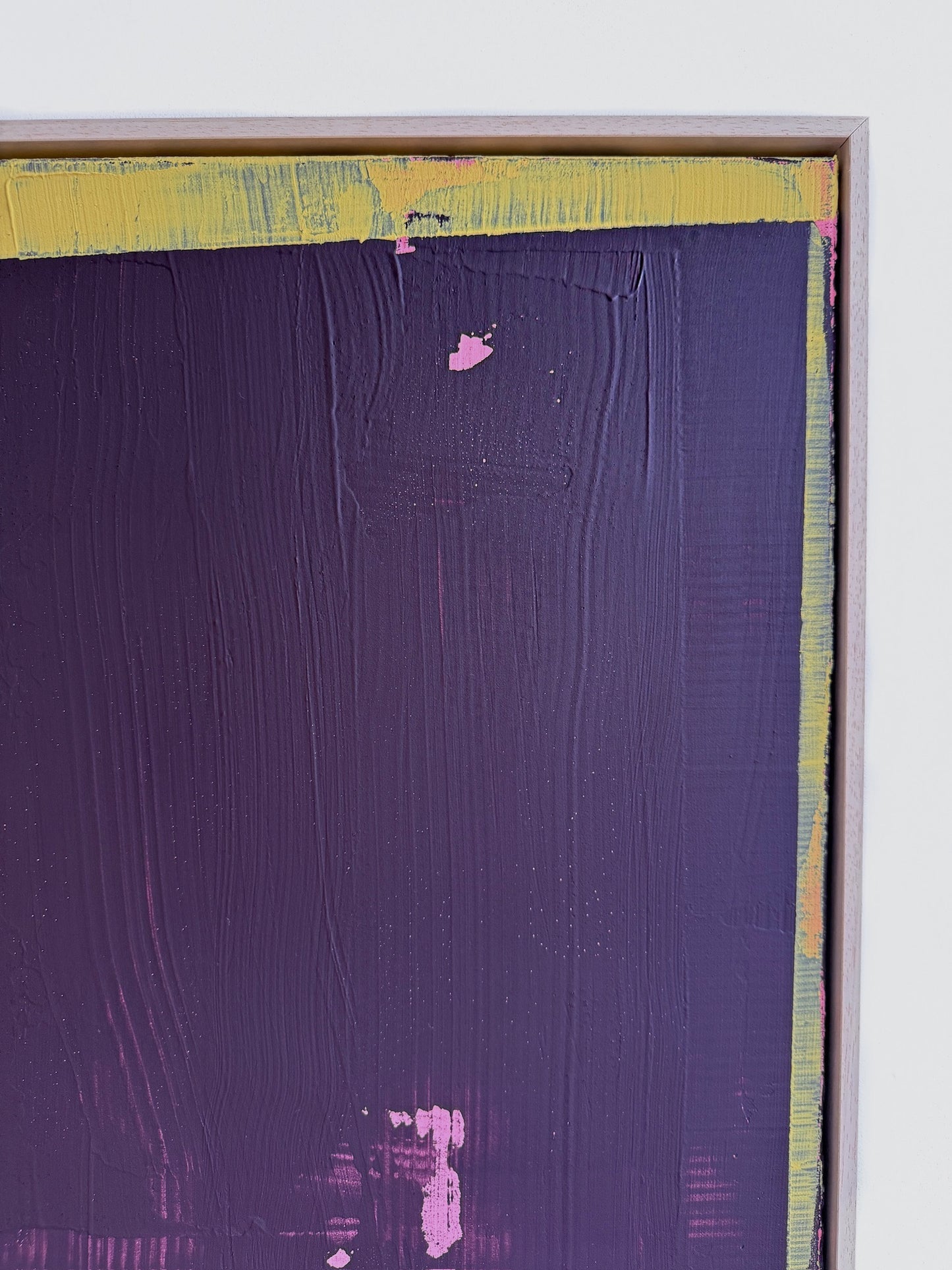 Abstraktes Bild - STRUCTURE Aubergine 100 x 100 cm