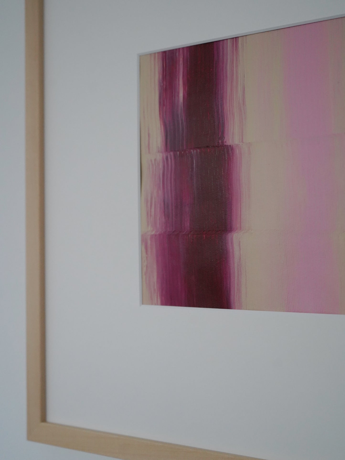 Framed "AURA" - Burgundy/Pink