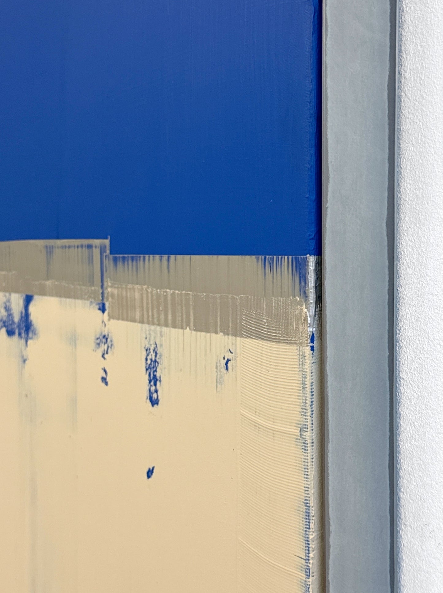 Abstraktes Bild - "Zyklus" Blau 70 x 100 cm