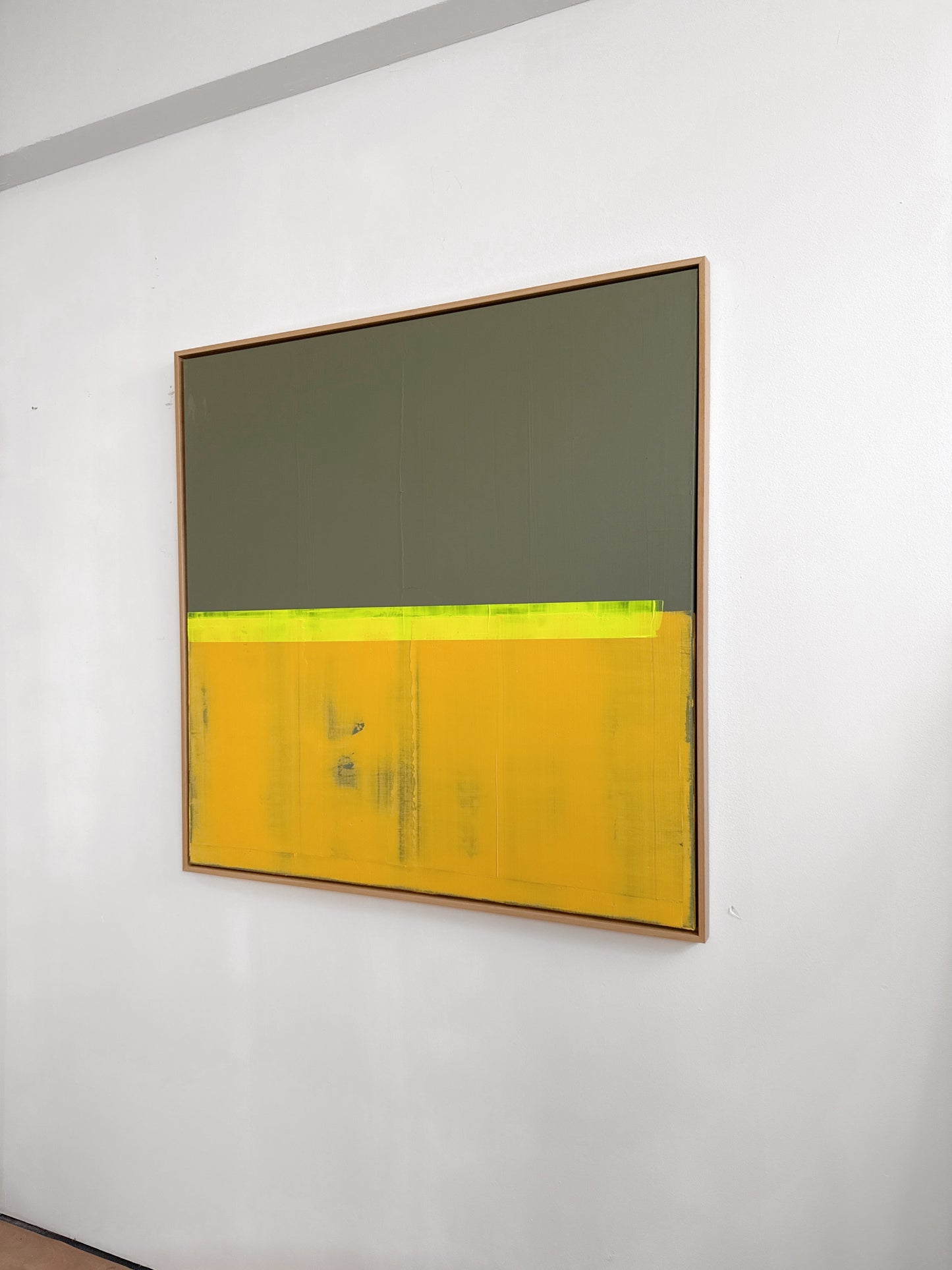 Abstraktes Bild - "Schnittpunkt" 100 x 100 cm
