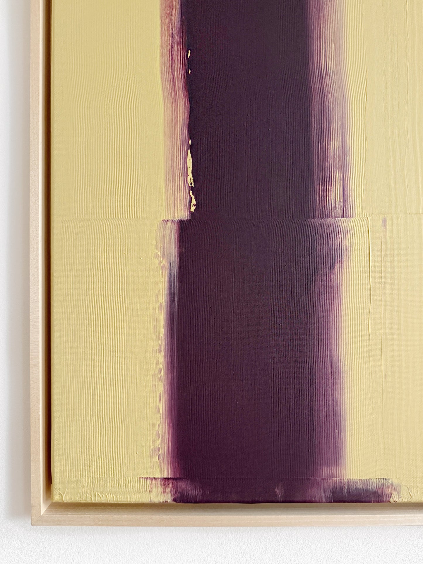 Abstraktes Bild - AURA BURGUNDY&OCKRE - 60 x 60 cm