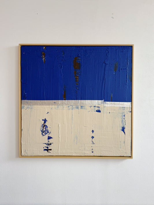 Abstraktes Bild - "Zyklus BLAU" 80 x 80 cm