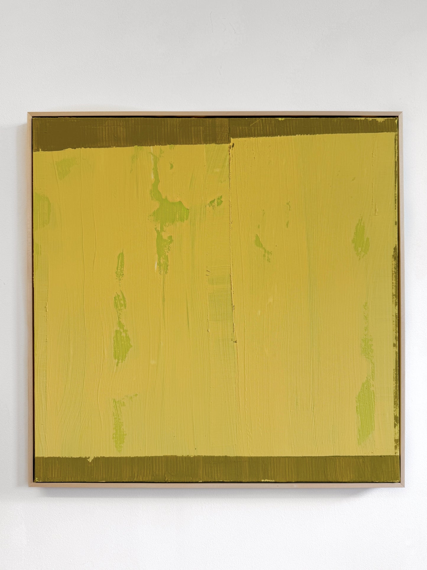 Abstraktes Bild - STRUCTURE Ocker 80 x 80 cm