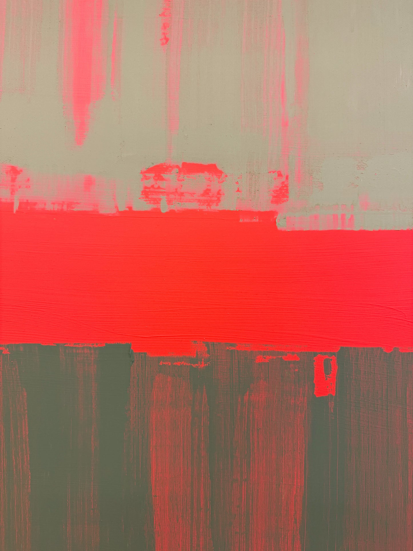 Abstraktes Bild - "Intervall X" - 100 x 100 cm