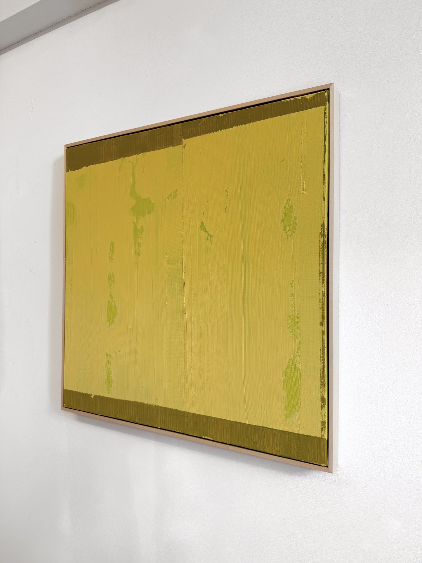 Abstraktes Bild - STRUCTURE Ocker 80 x 80 cm